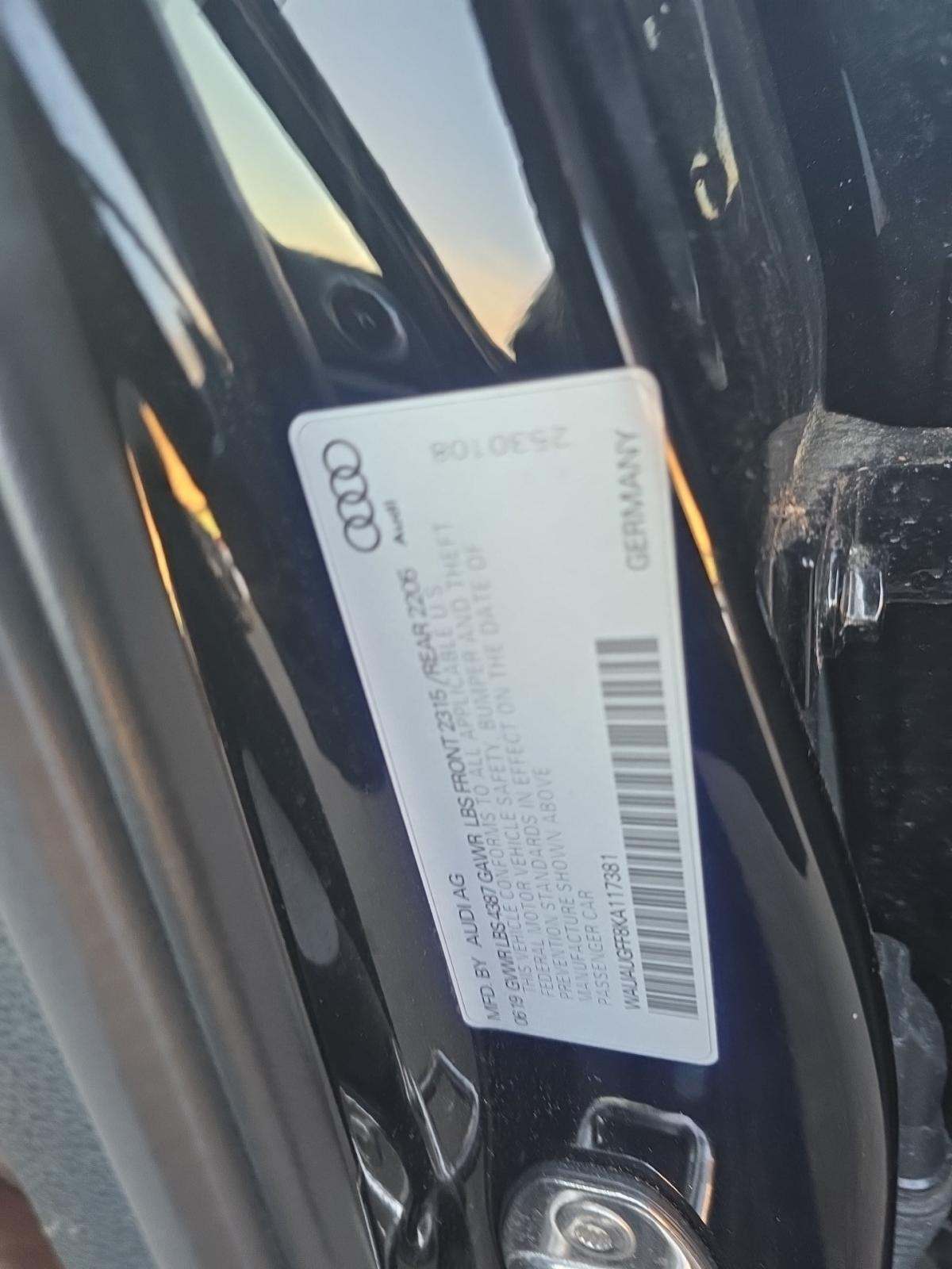 2019 Audi A3 2.0T Titanium Premium FWD