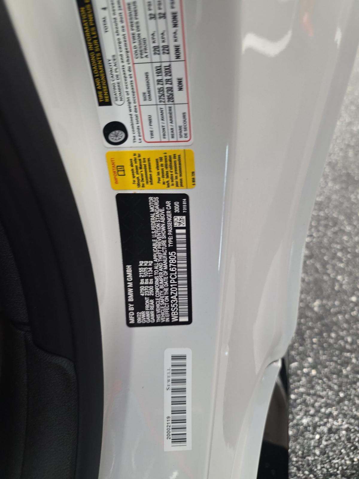 2023 BMW M4 Base RWD