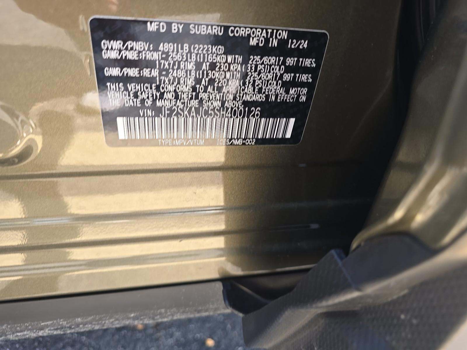 2025 Subaru Forester Wilderness AWD