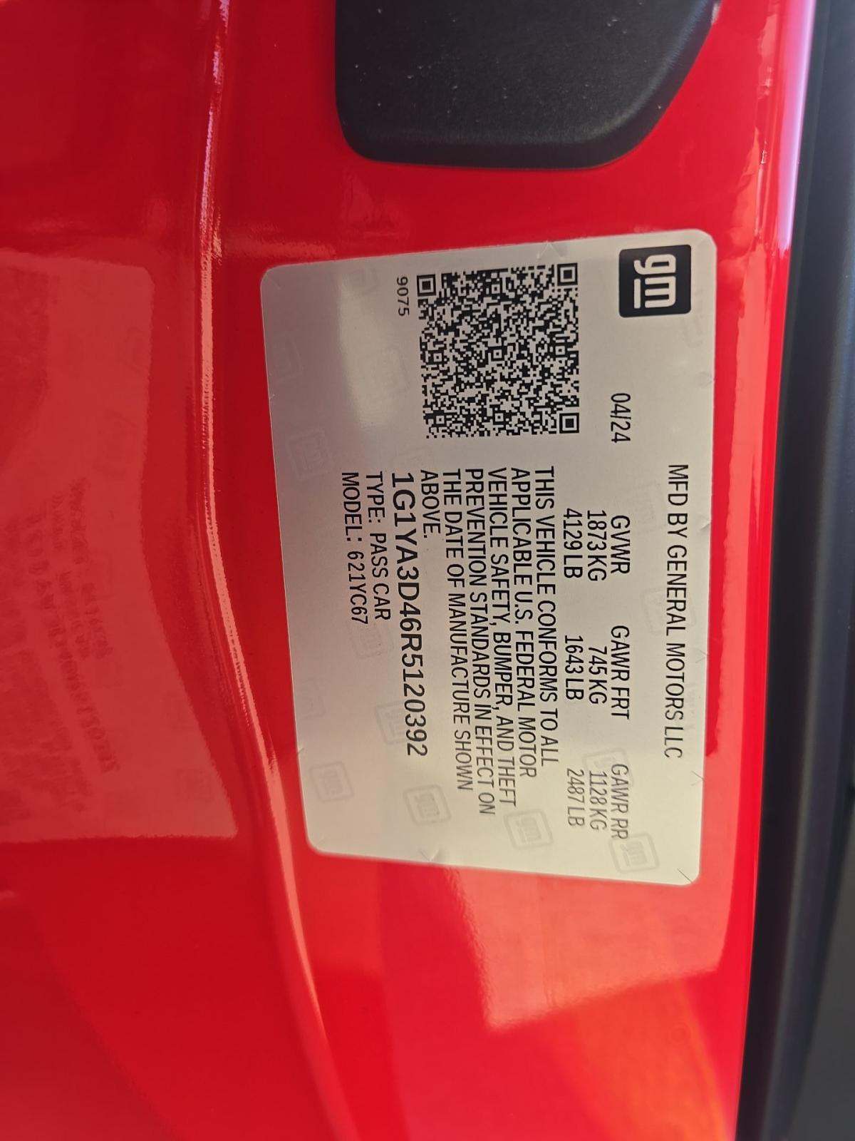 2024 Chevrolet Corvette Stingray RWD