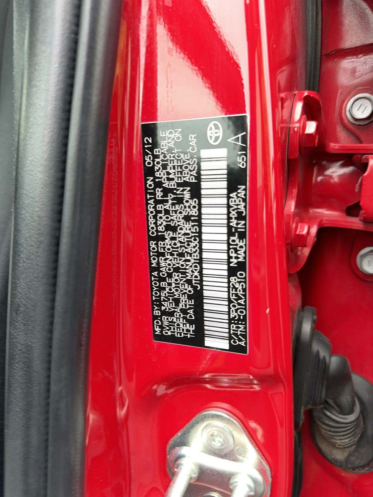 2012 Toyota Prius c Two FWD
