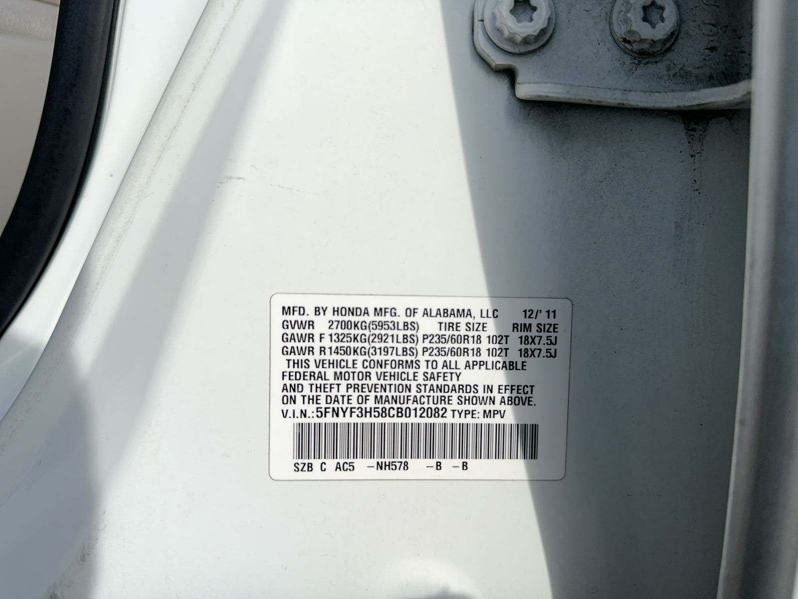 2012 Honda Pilot EX-L FWD