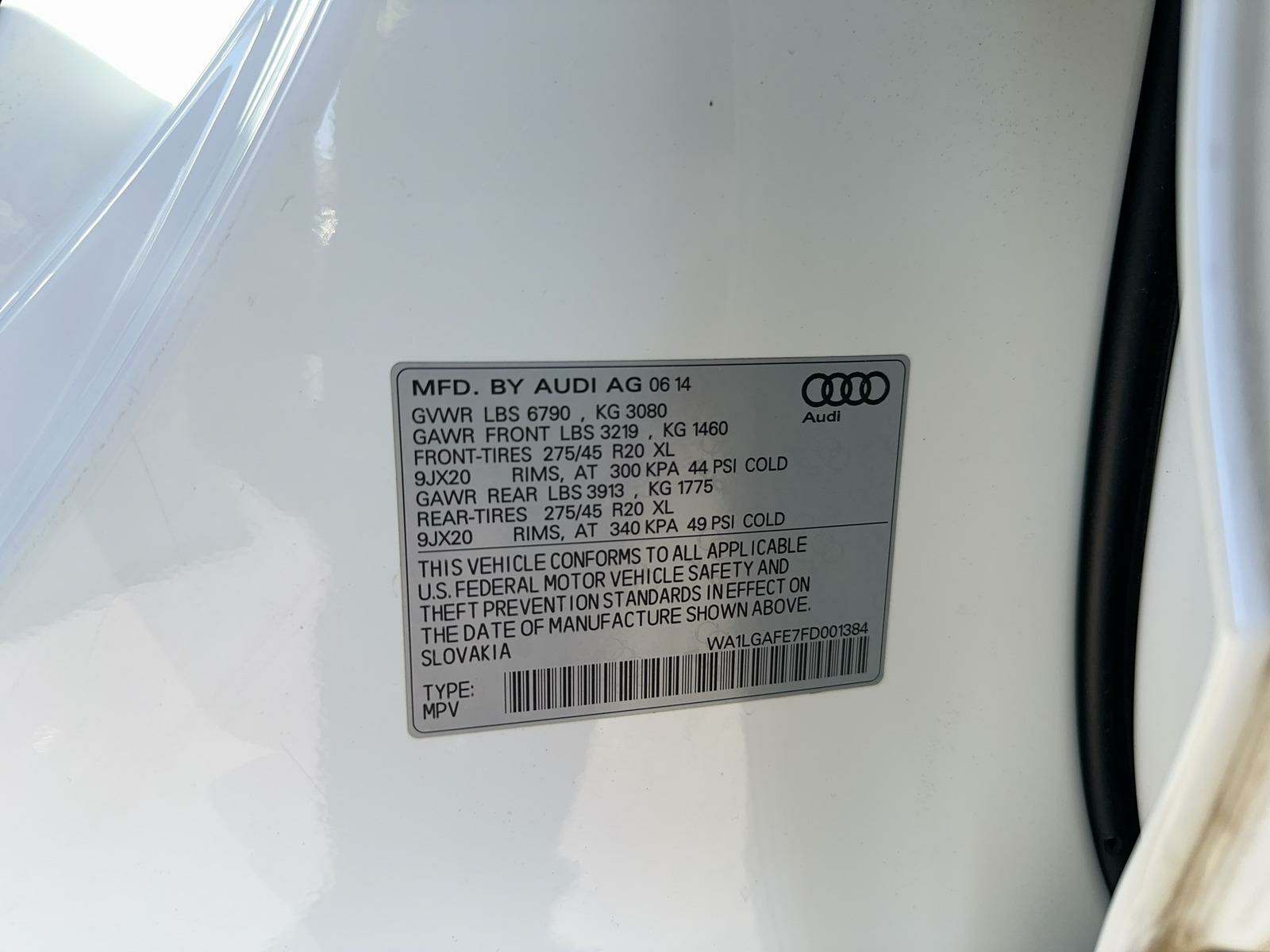 2015 Audi Q7 3.0T Premium Plus AWD