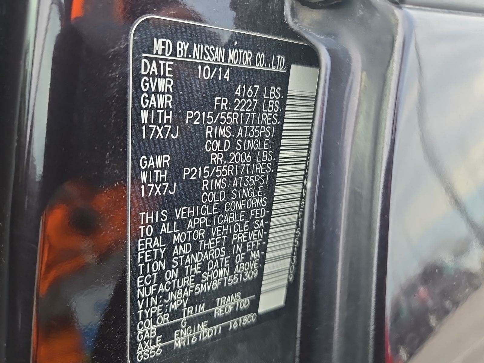 2015 Nissan JUKE S AWD