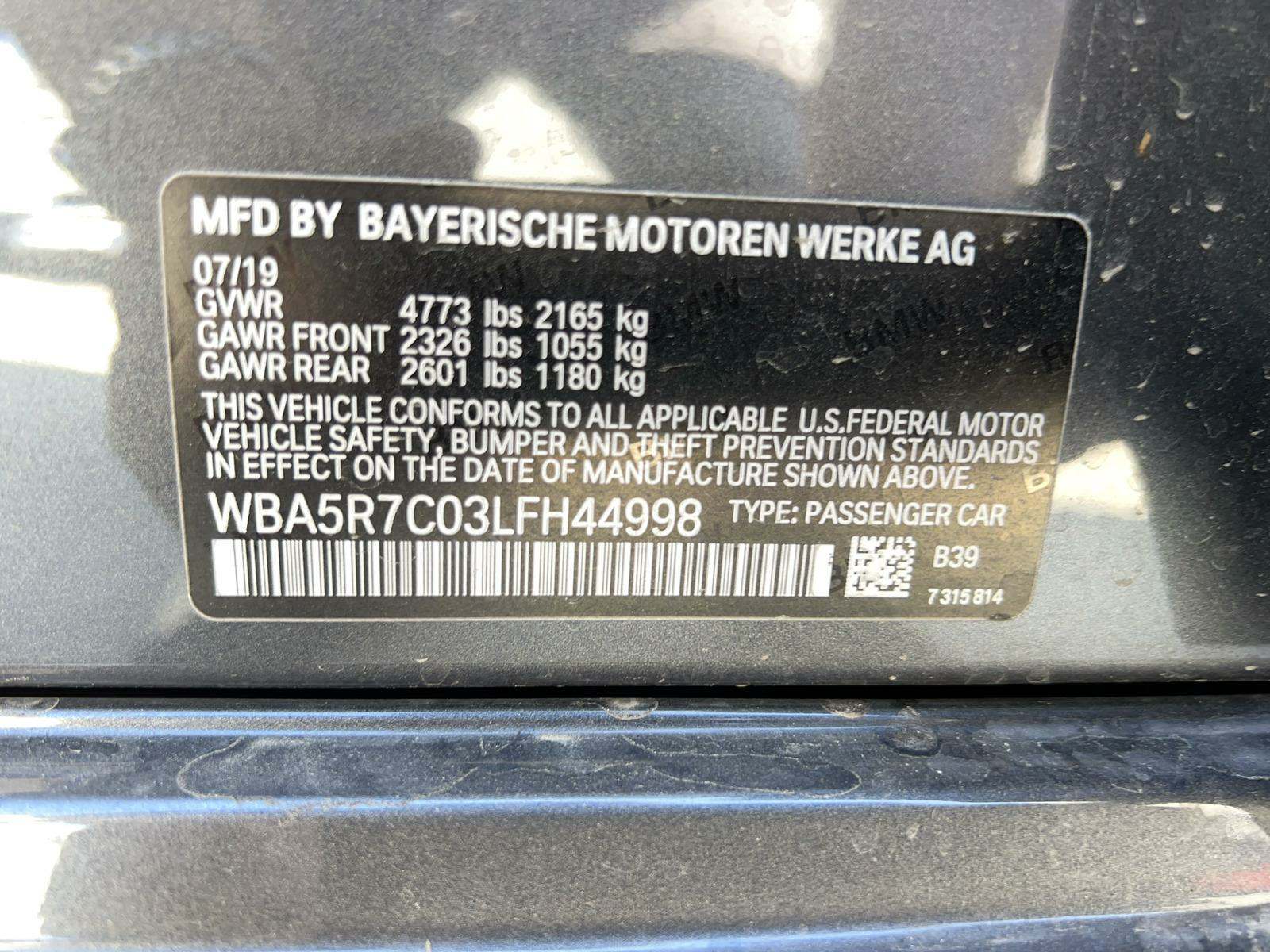 2020 BMW 3 Series 330i xDrive SPORT LINE AWD