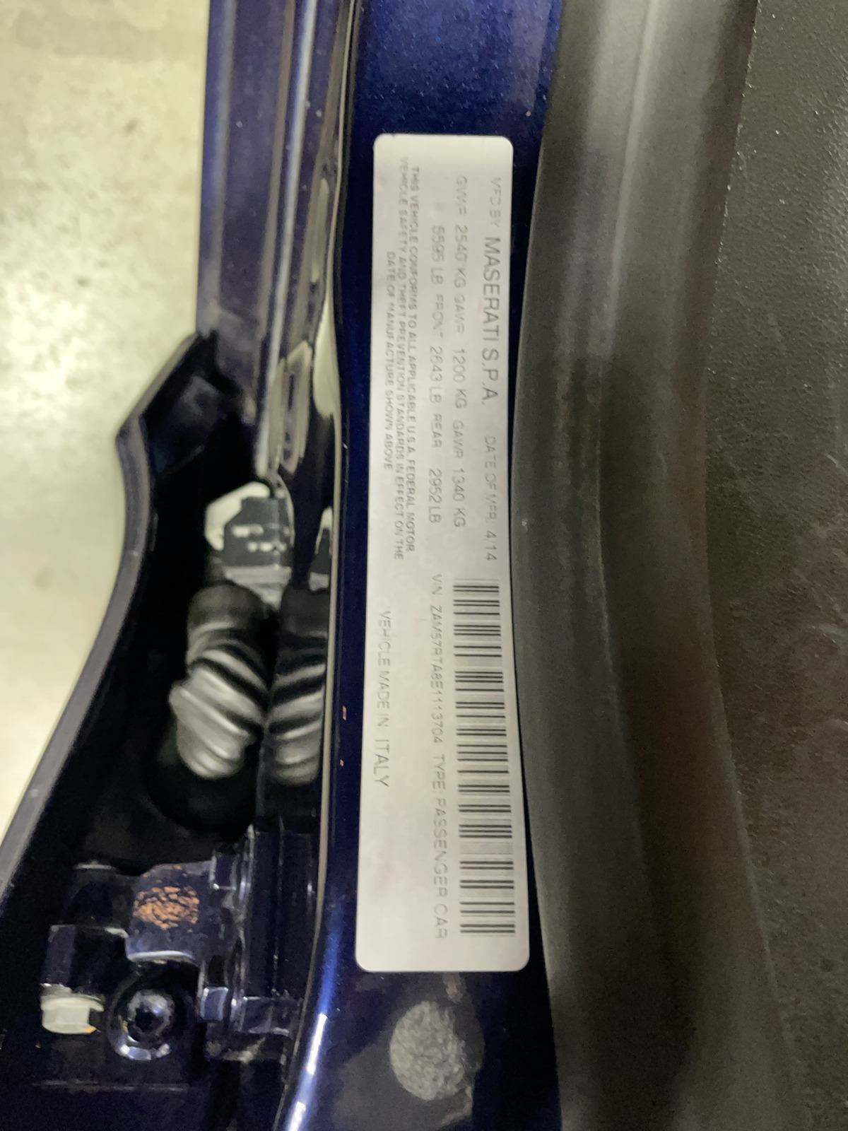 2014 Maserati Ghibli S Q4 AWD