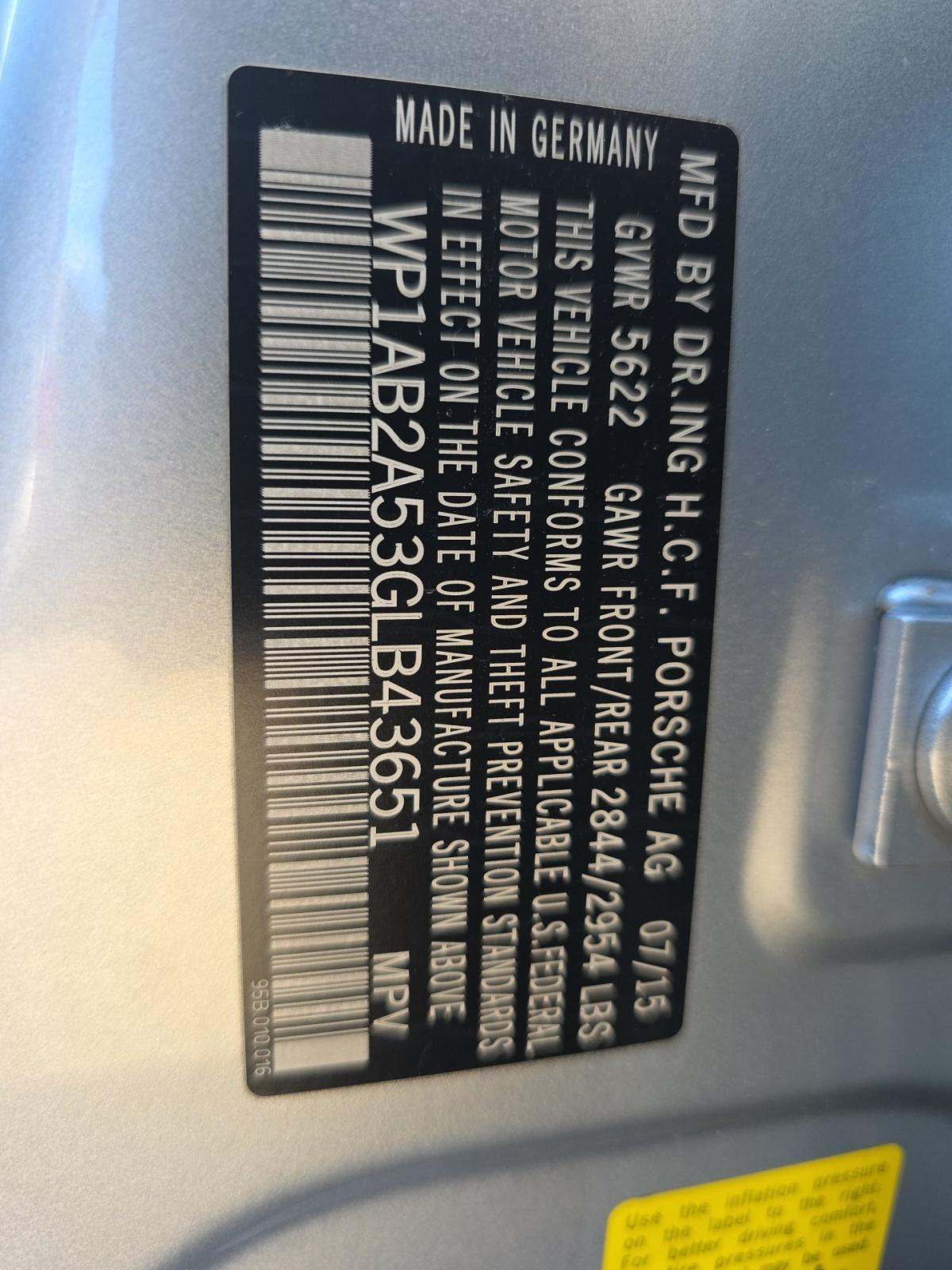 2016 Porsche Macan S AWD