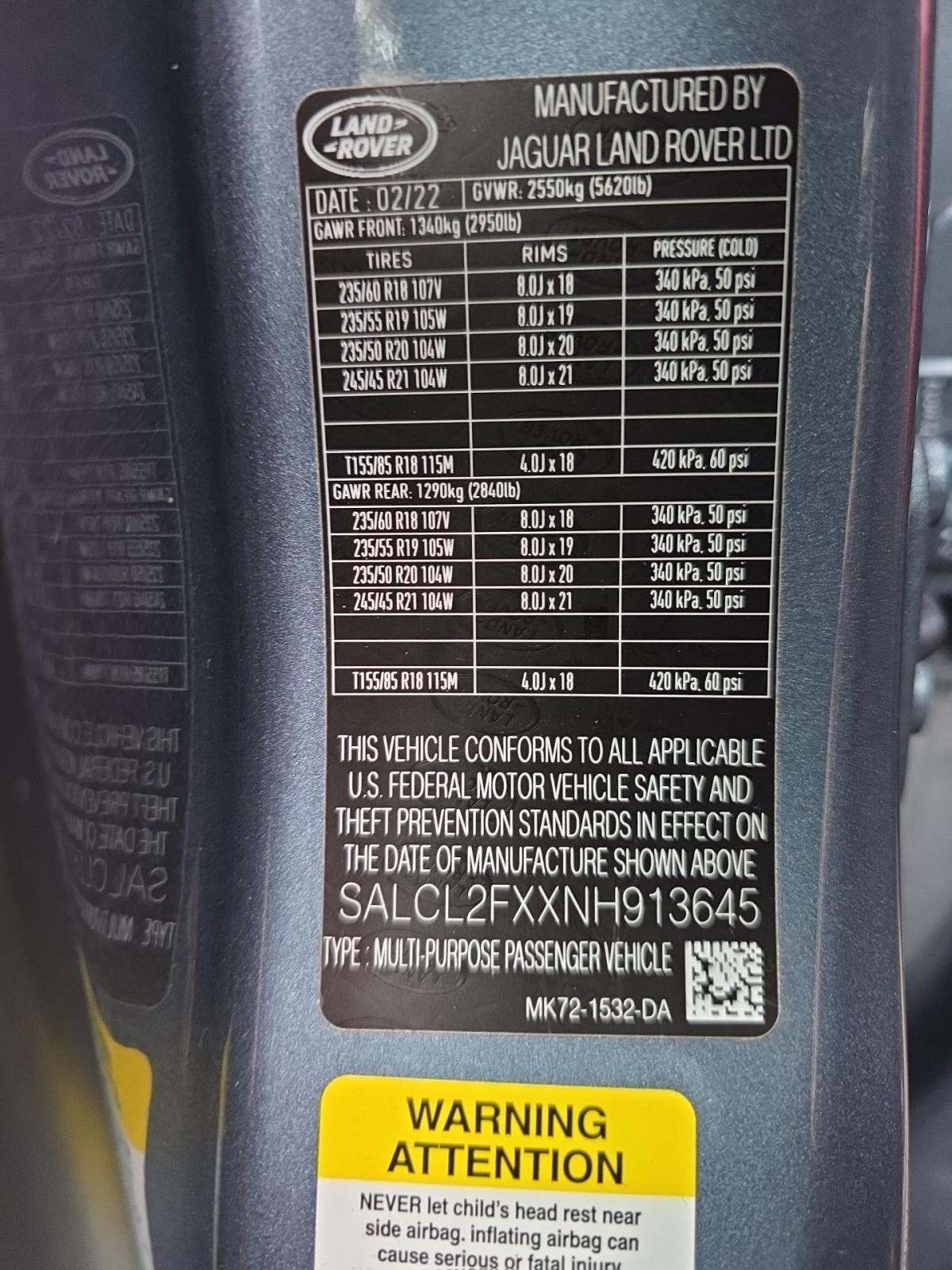 2022 Land Rover Discovery Sport SE R-Dynamic AWD