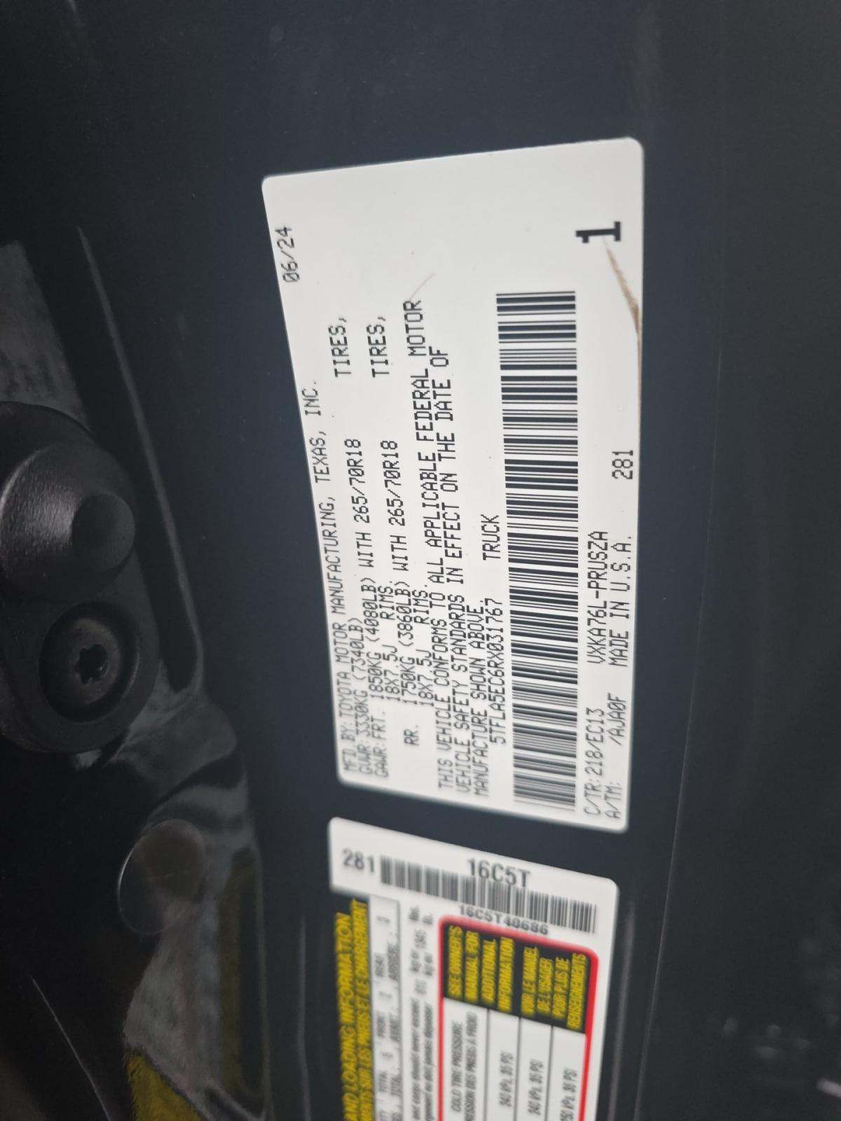 2024 Toyota Tundra SR5 AWD