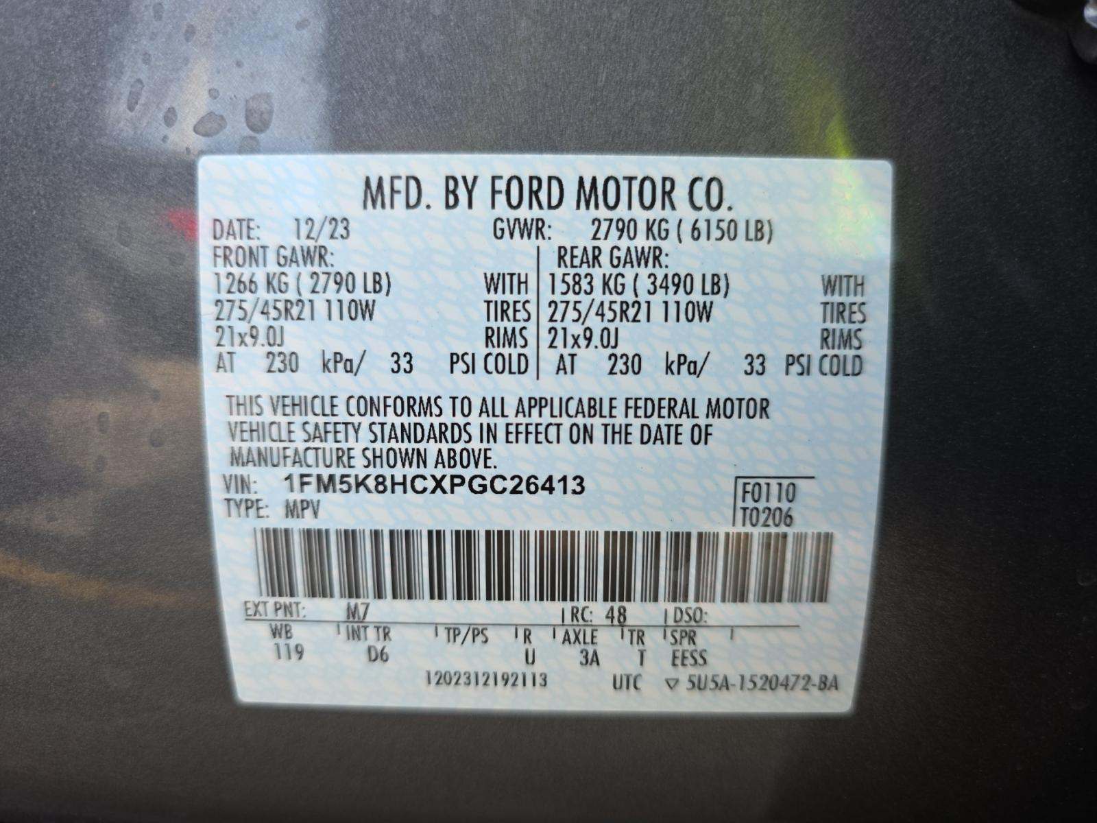 2023 Ford Explorer Platinum AWD