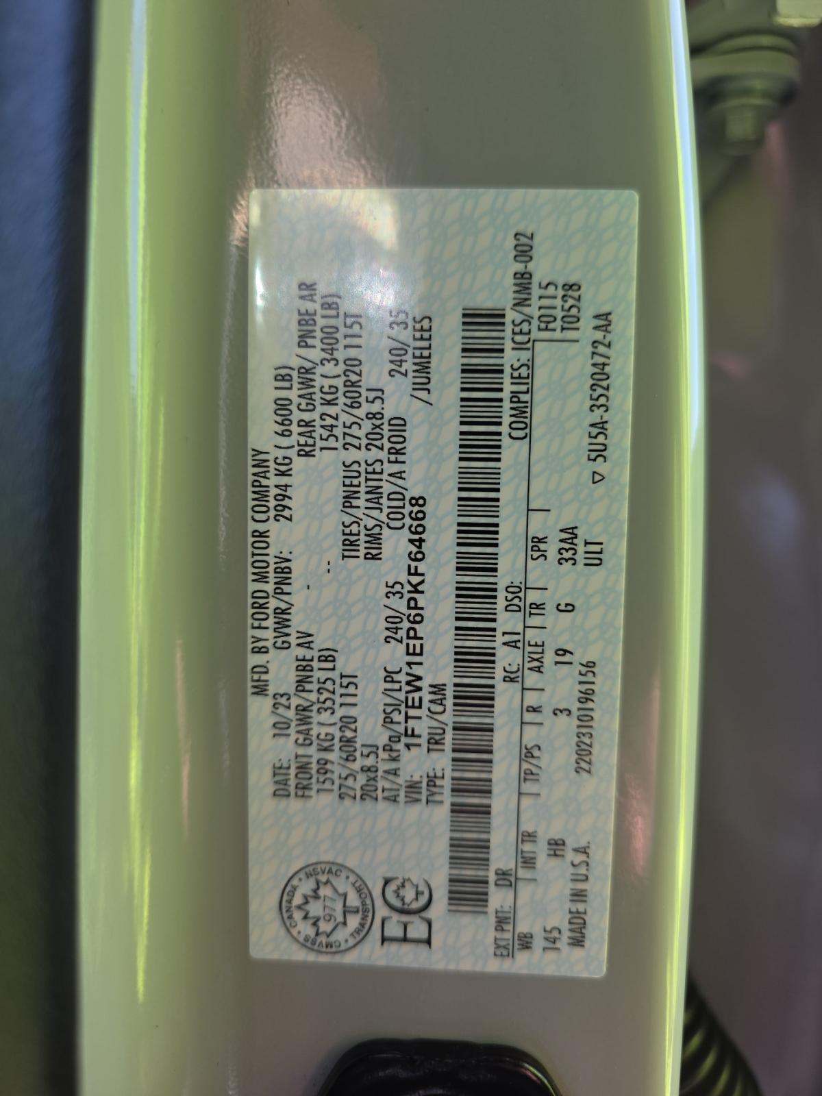 2023 Ford F-150 Lariat AWD