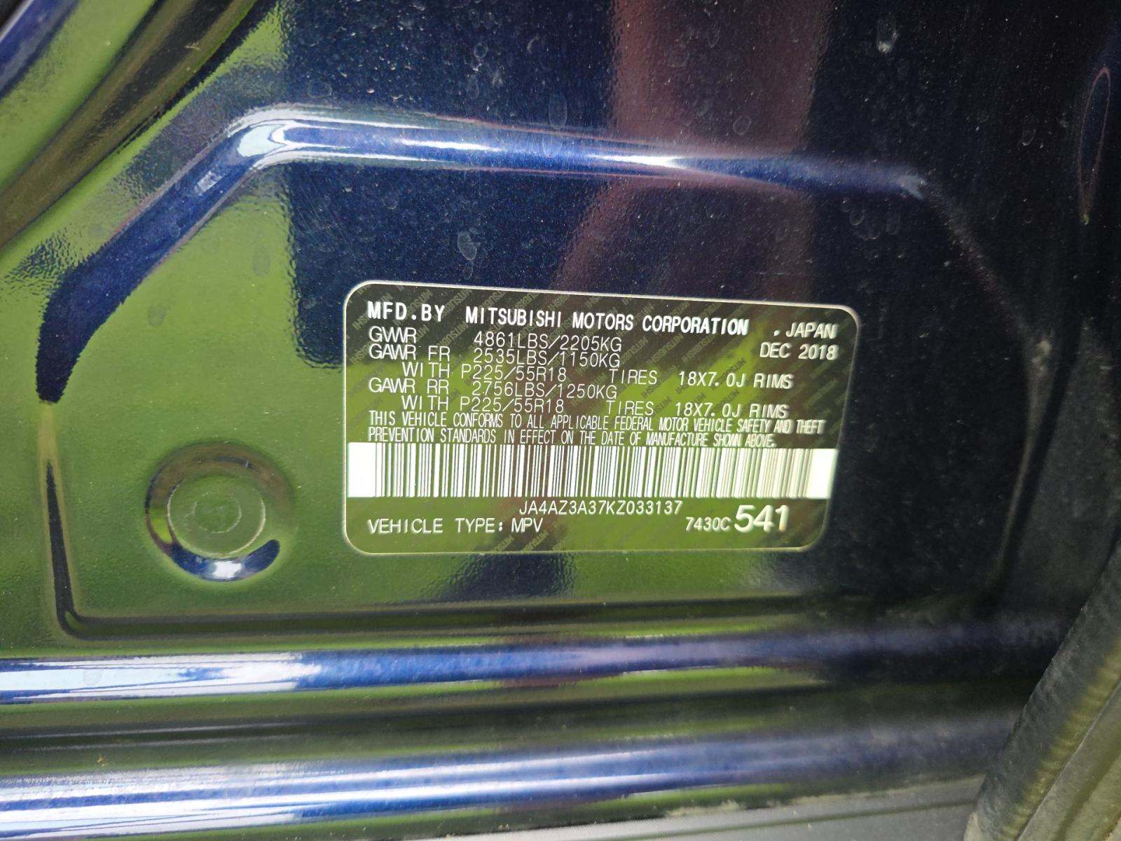 2019 Mitsubishi Outlander SEL AWD