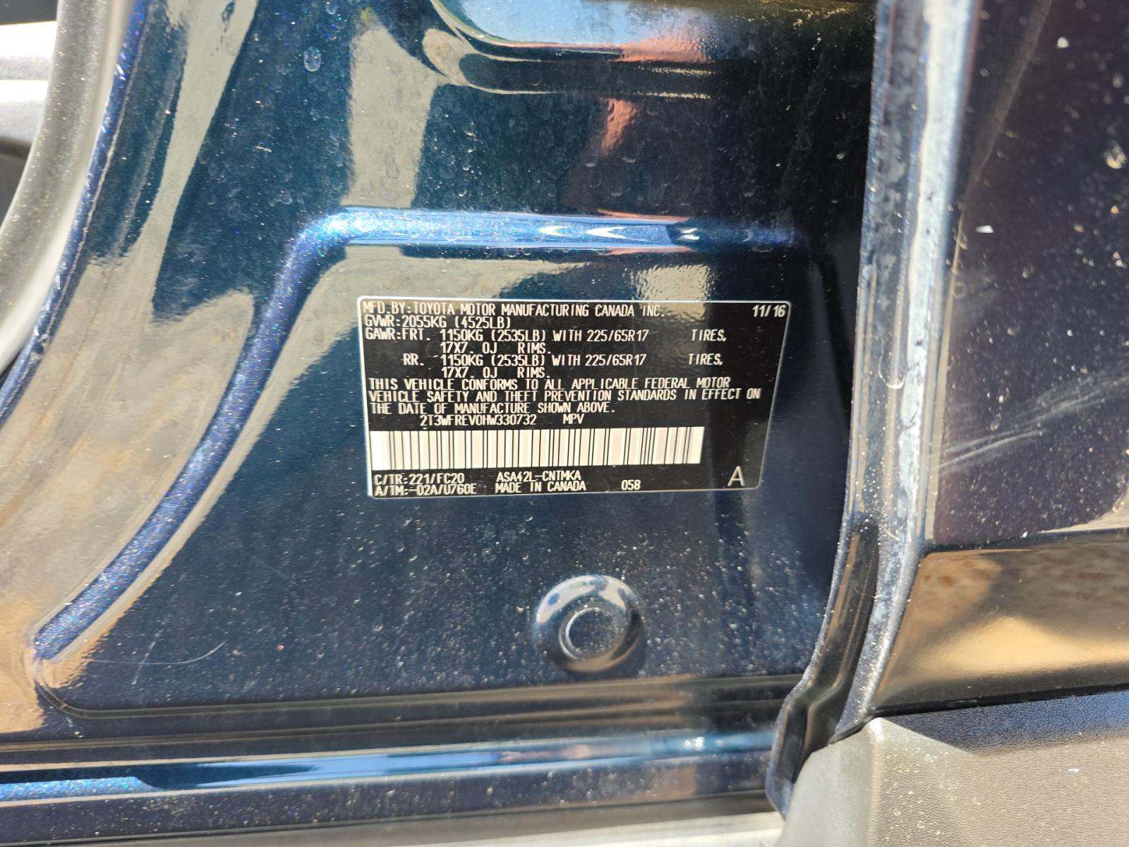 2017 Toyota RAV4 XLE FWD