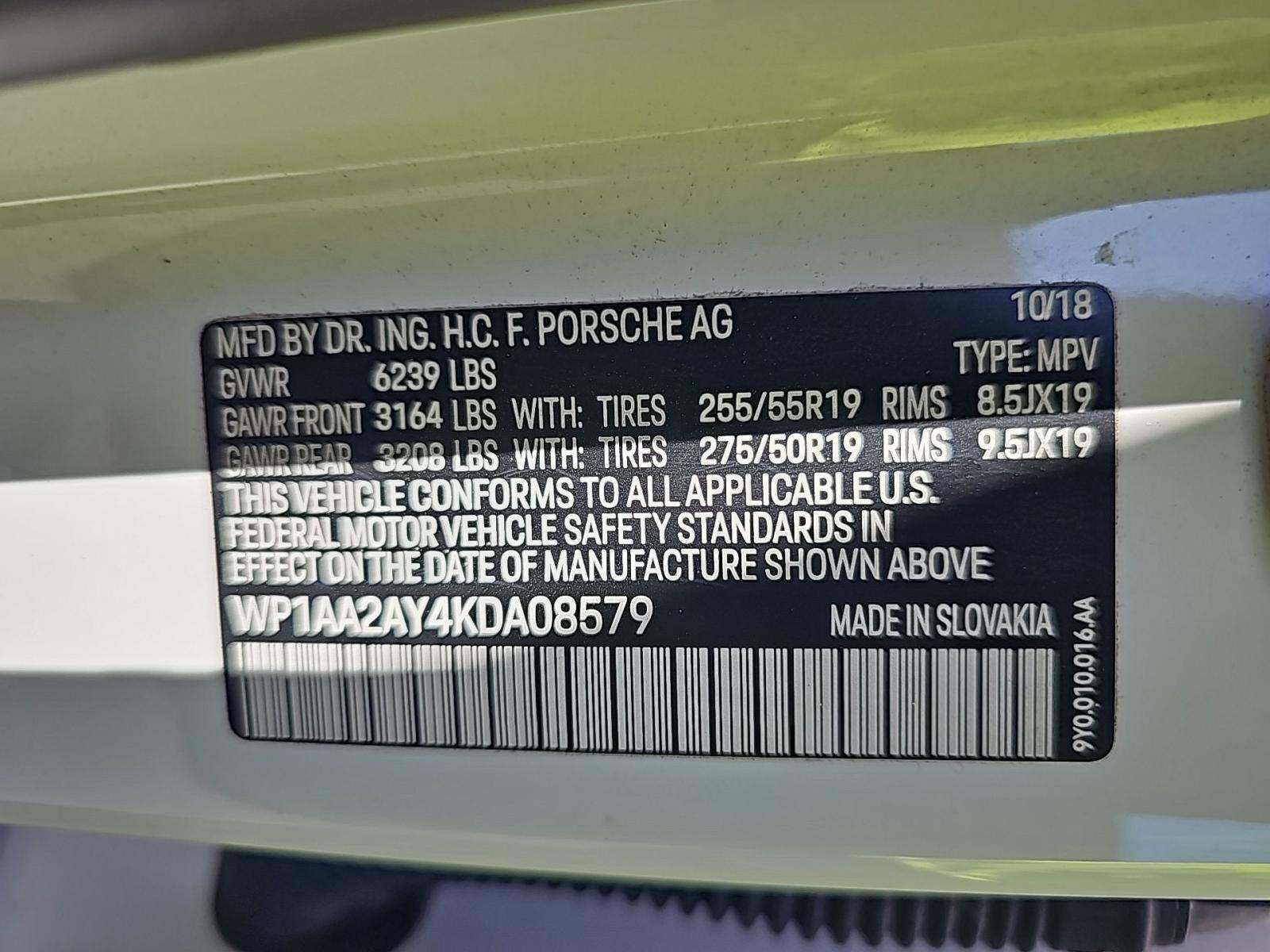 2019 Porsche Cayenne Base AWD