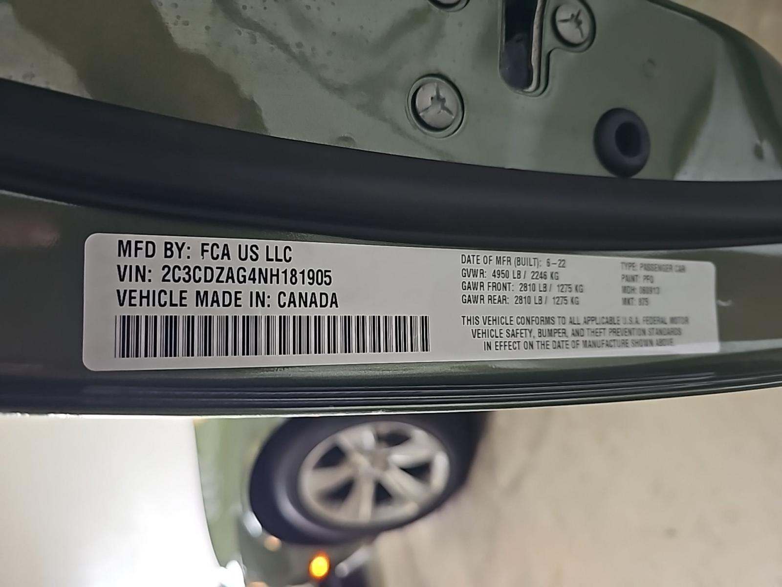 2022 Dodge Challenger SXT RWD