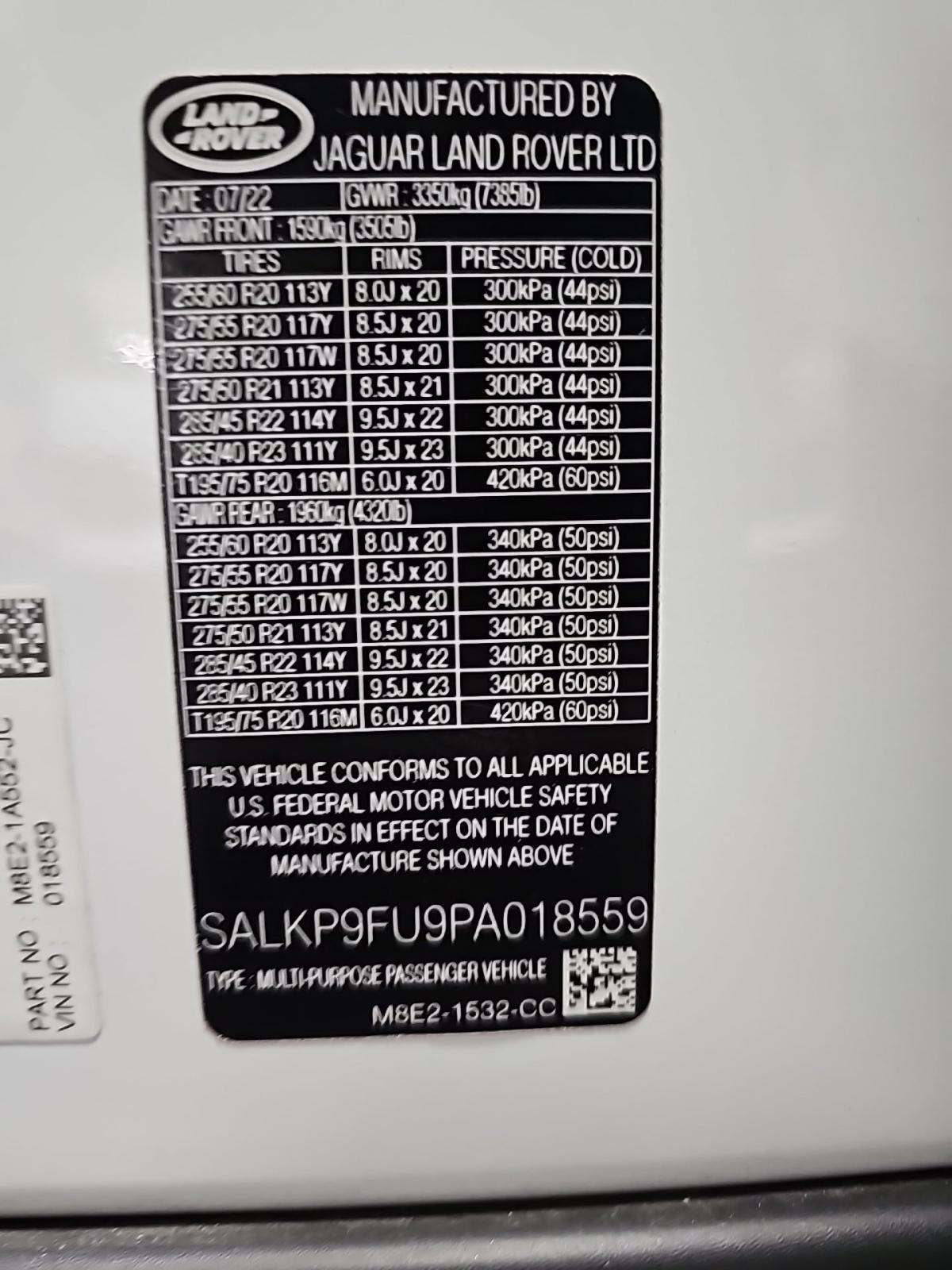 2023 Land Rover Range Rover SE AWD