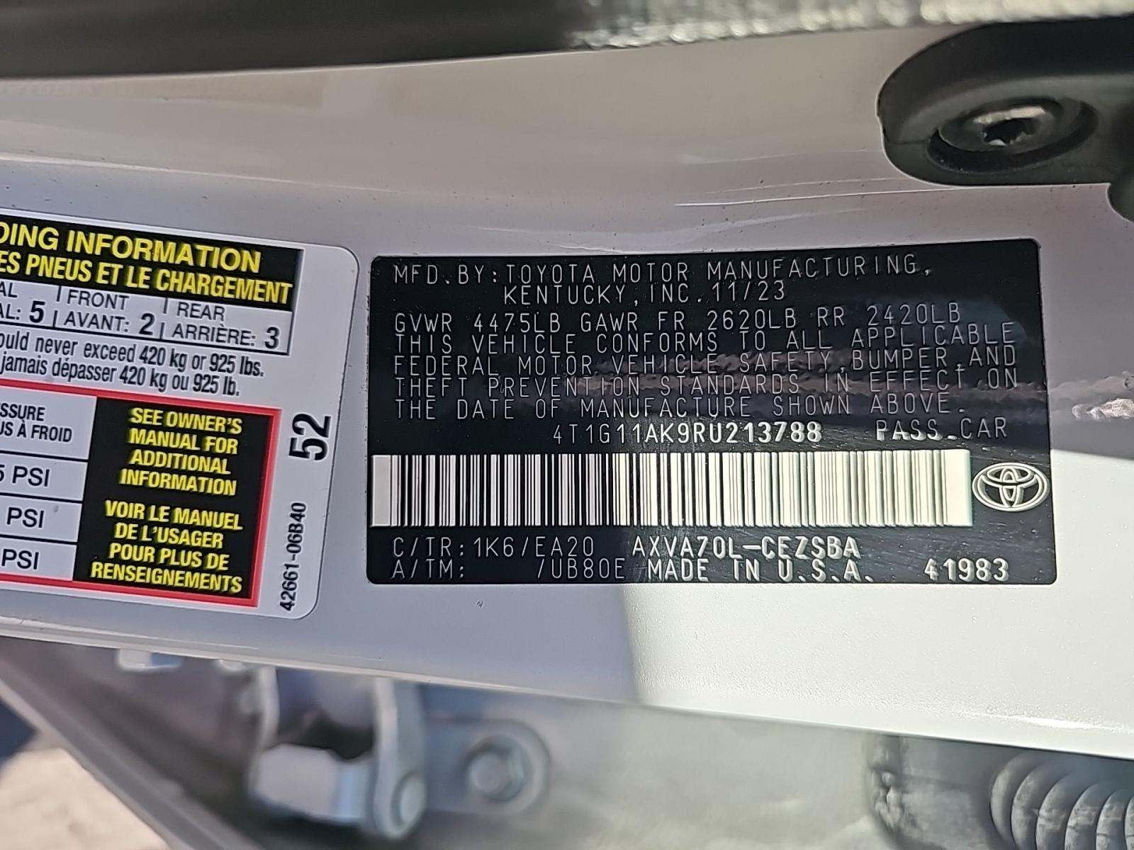 2024 Toyota Camry SE FWD