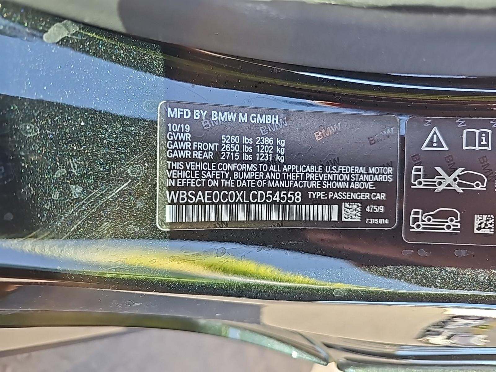 2020 BMW M8 Base AWD