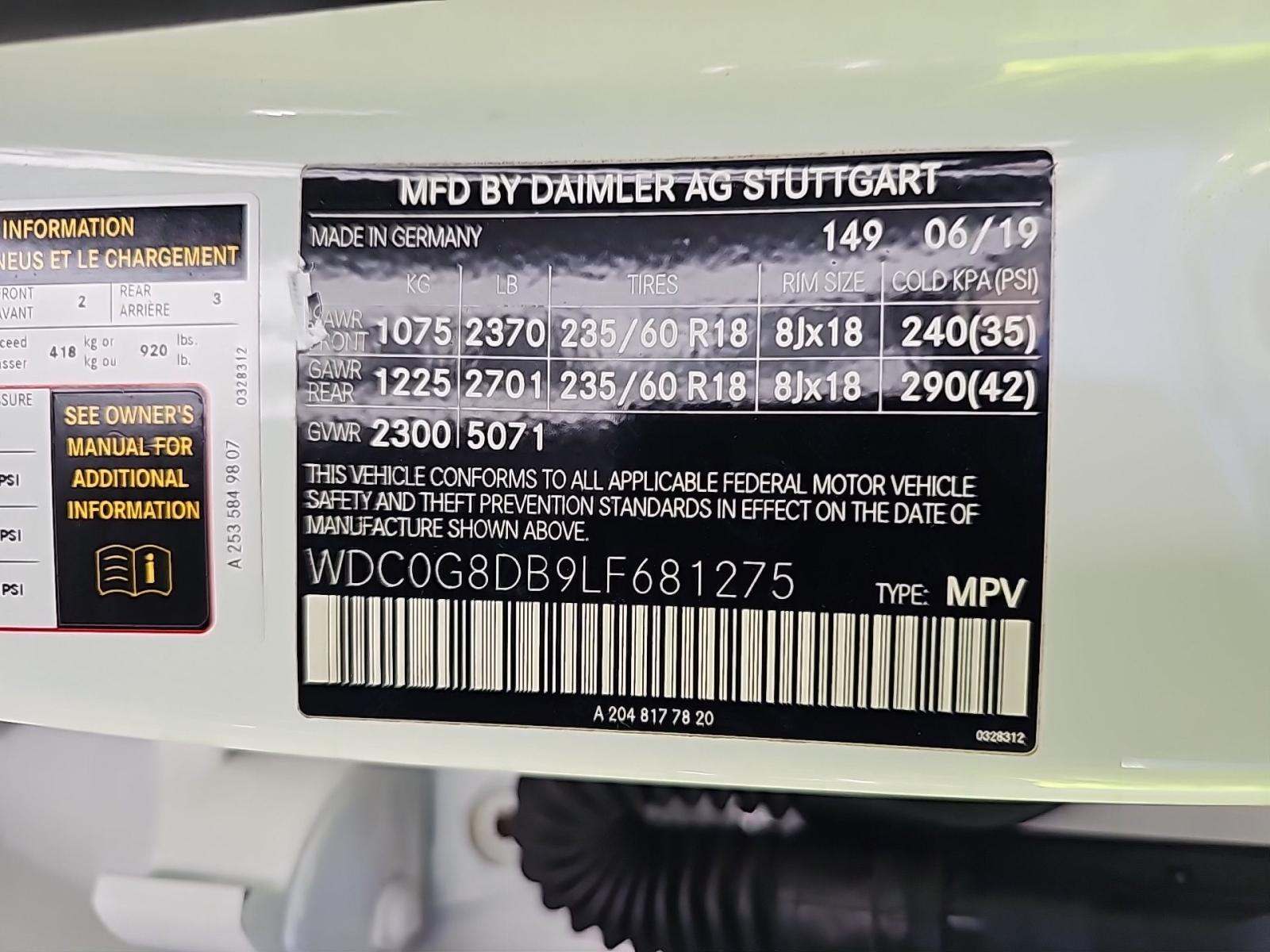 2020 Mercedes-Benz GLC GLC 300 RWD