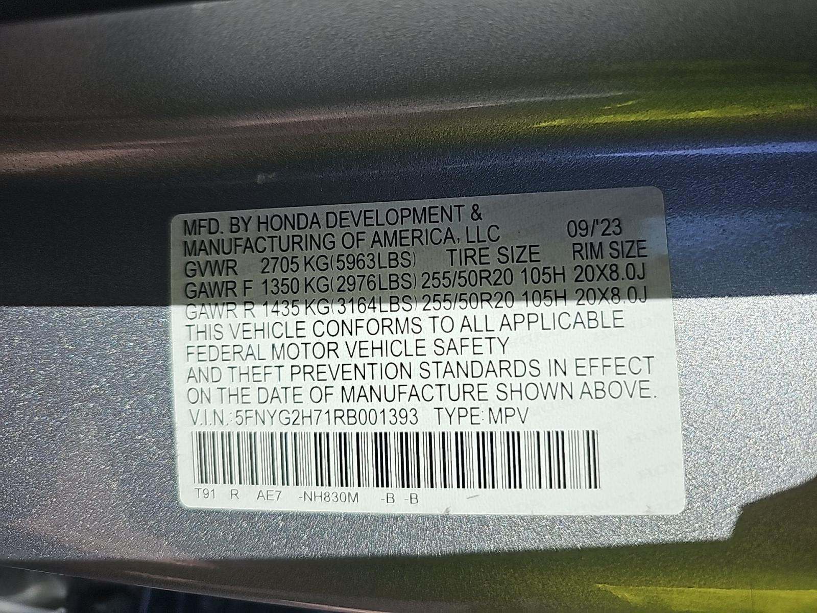 2024 Honda Pilot Touring FWD