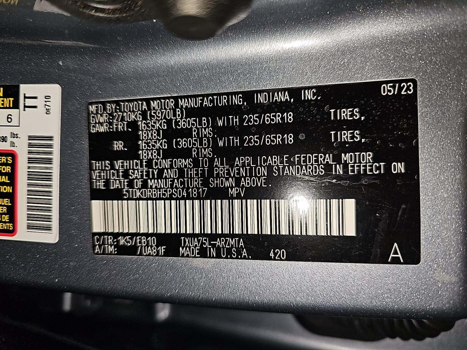 2023 Toyota Highlander XLE AWD