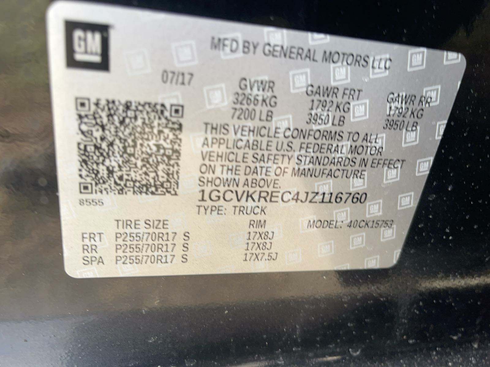 2018 Chevrolet Silverado 1500 LT AWD