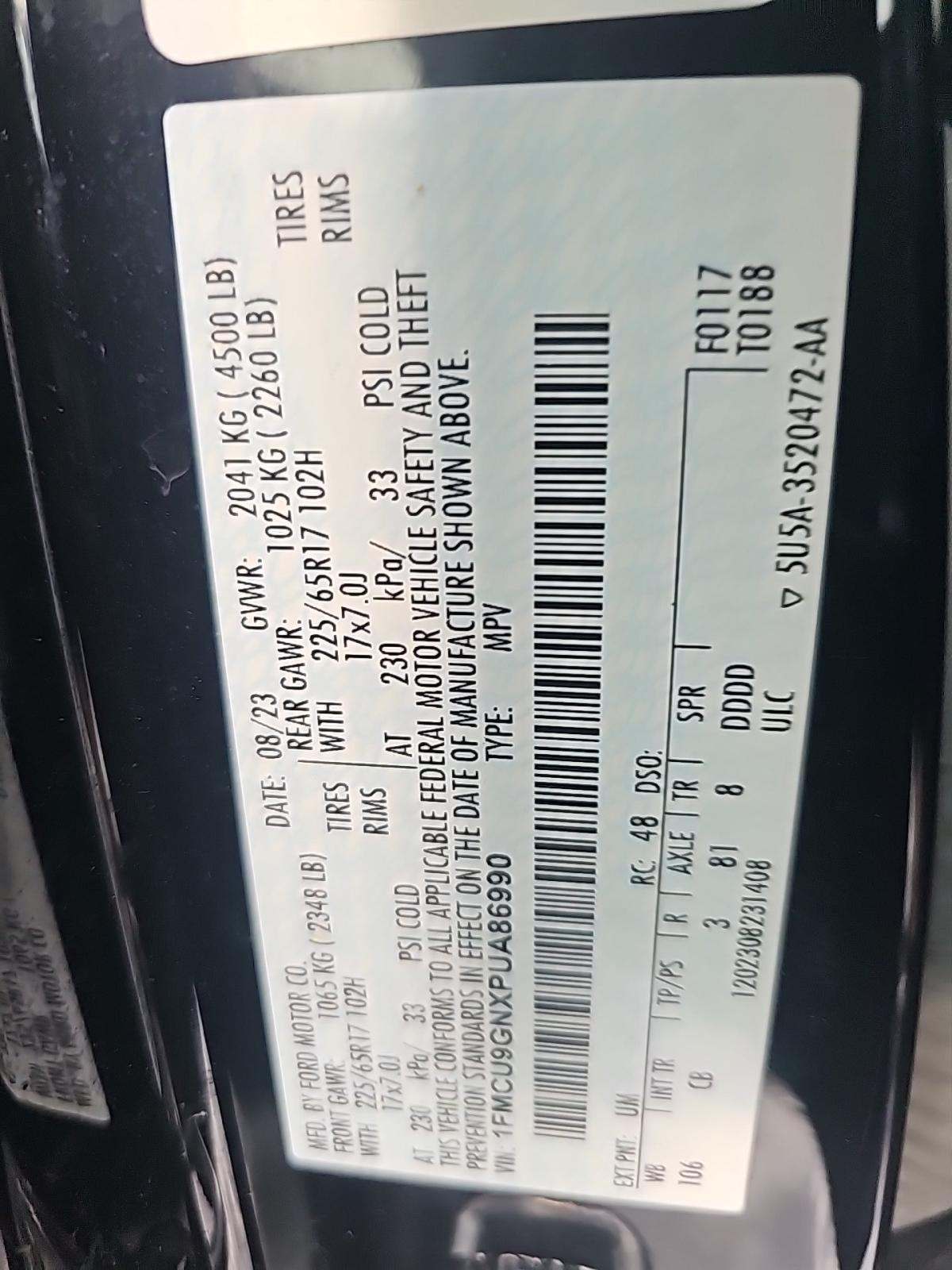 2023 Ford Escape Active AWD