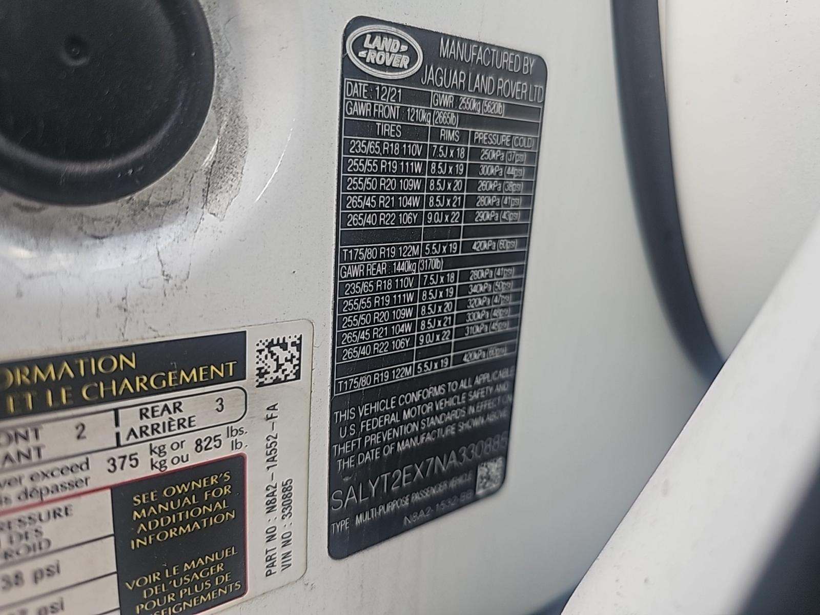 2022 Land Rover Range Rover Velar R-Dynamic S AWD