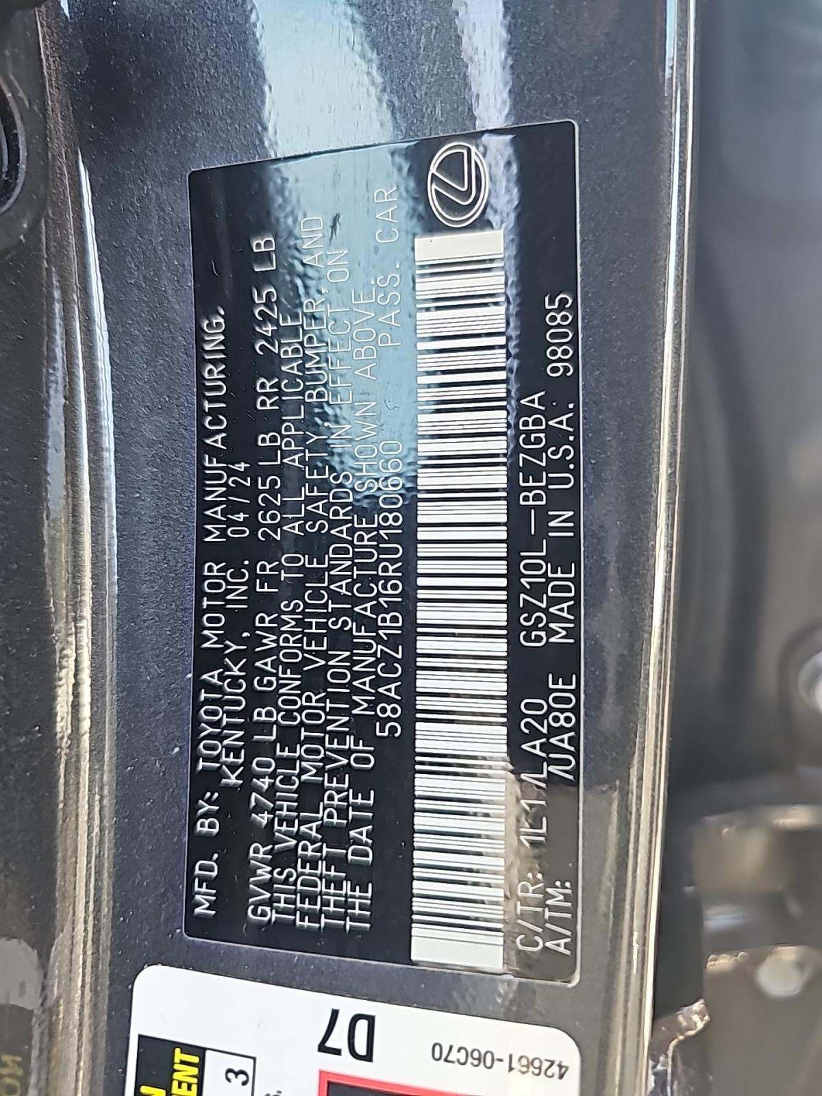 2024 Lexus ES ES 350 FWD