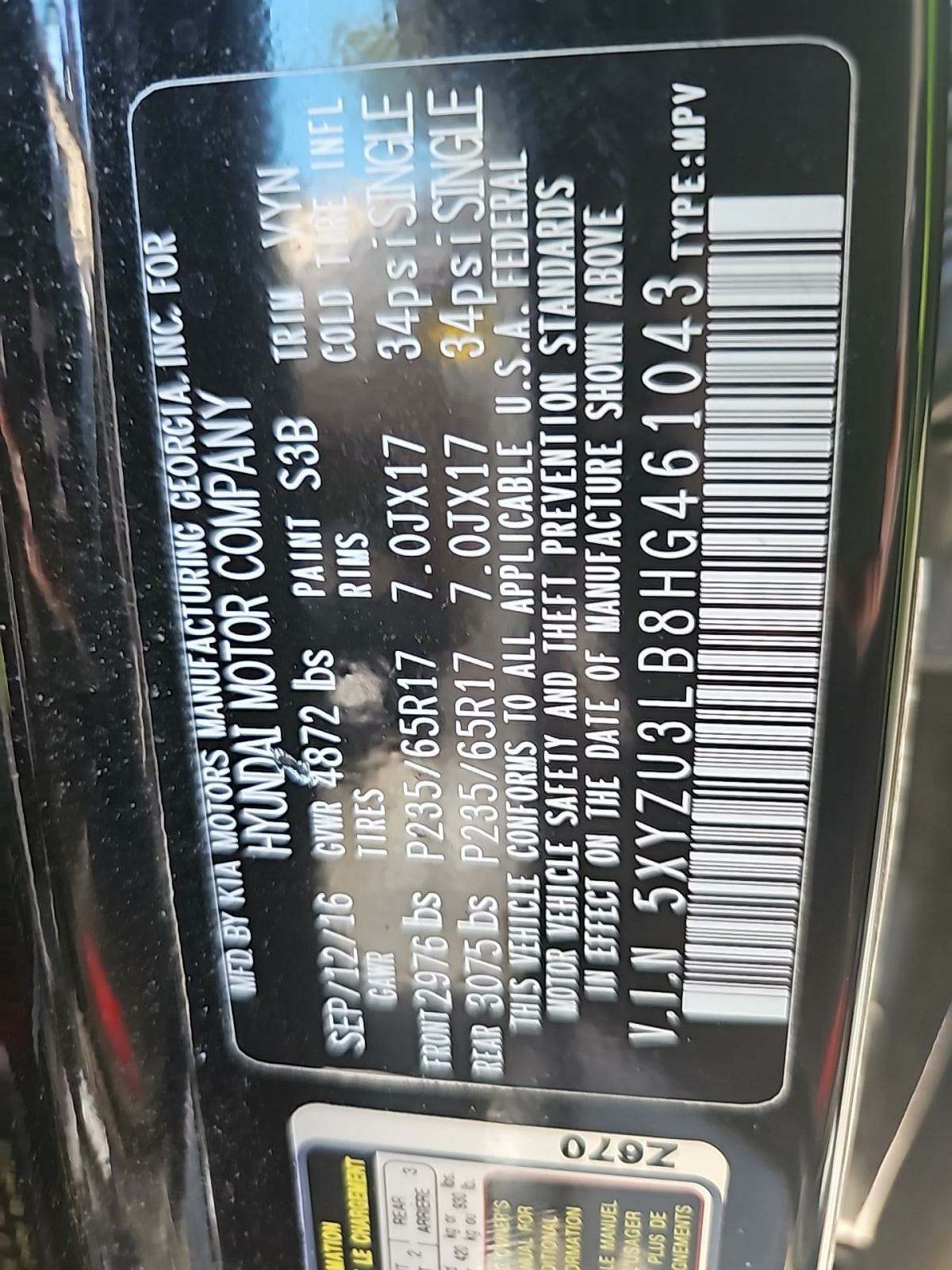 2017 Hyundai Santa Fe Sport Base FWD