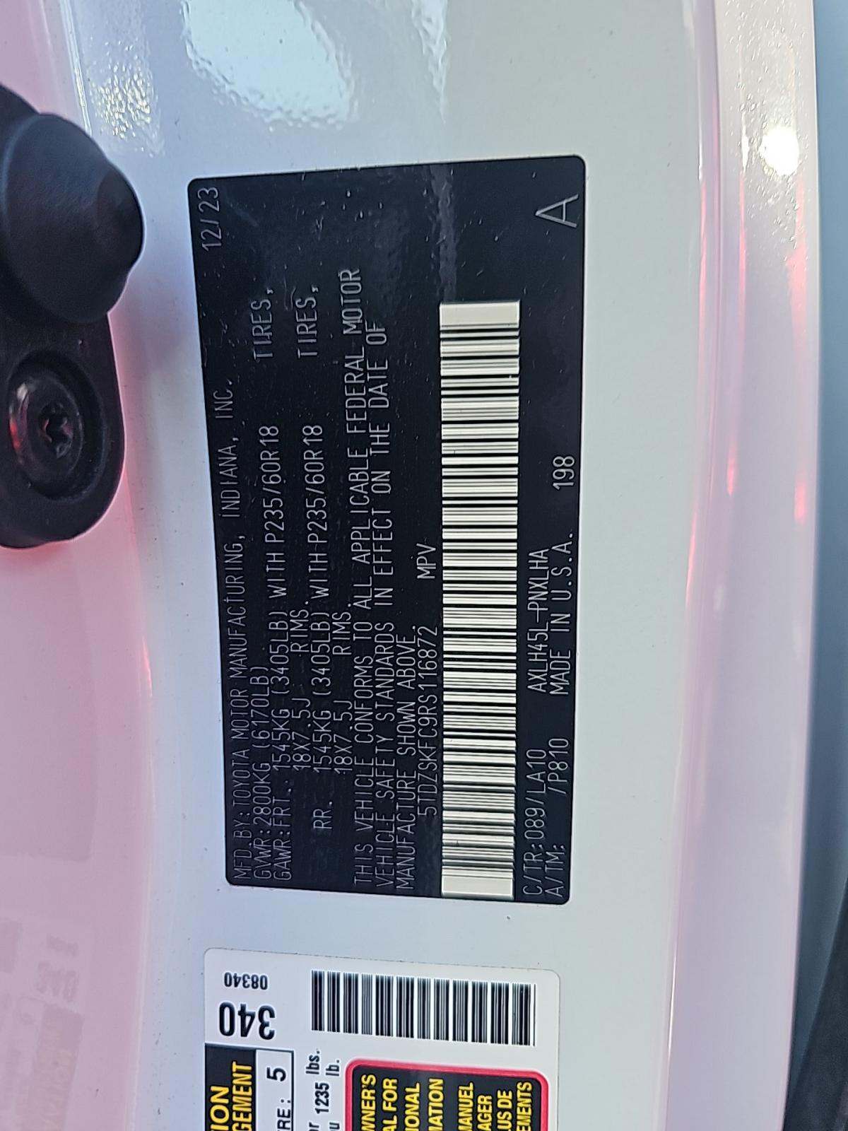 2024 Toyota Sienna Limited AWD