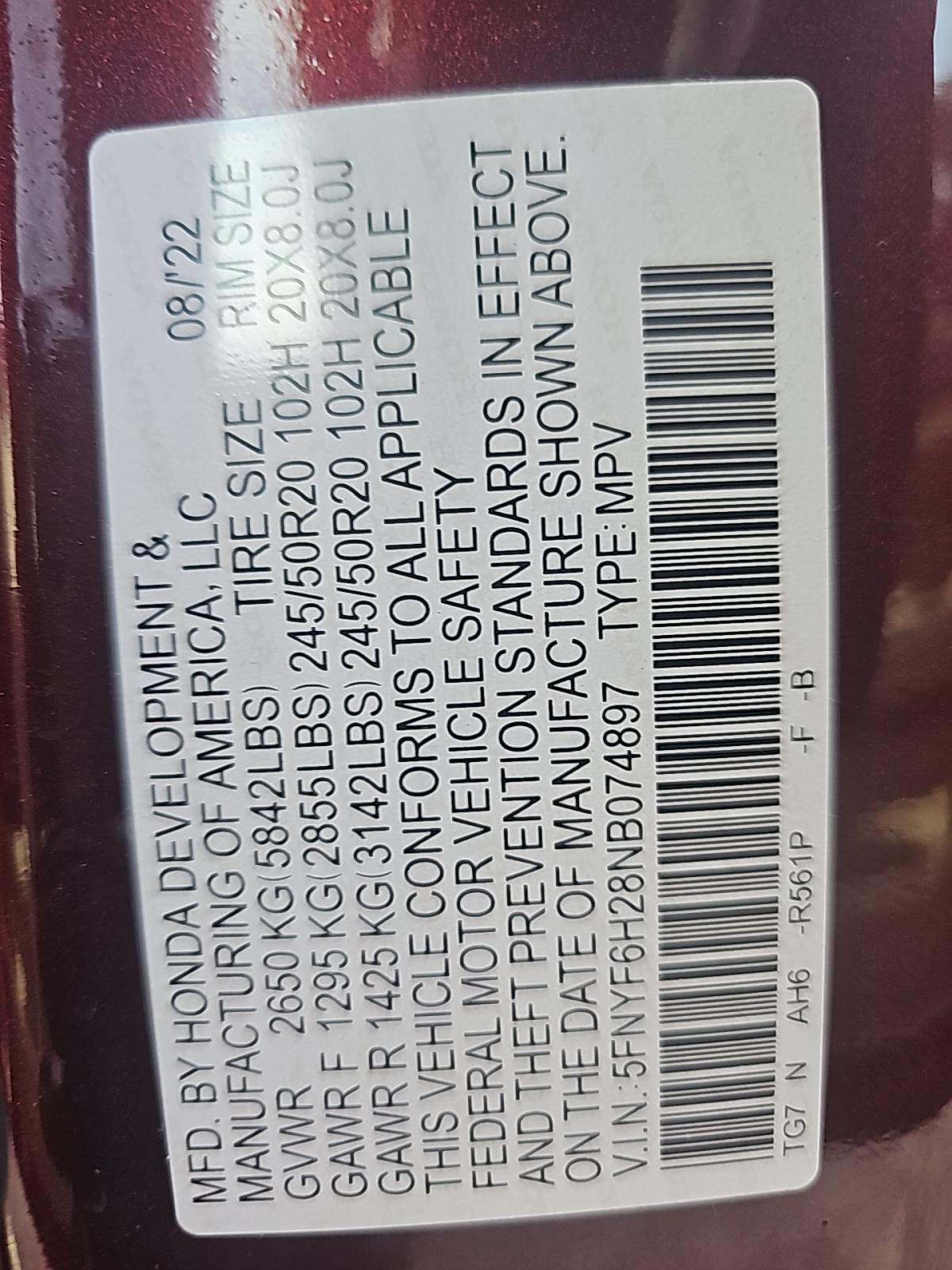 2022 Honda Pilot Special Edition AWD