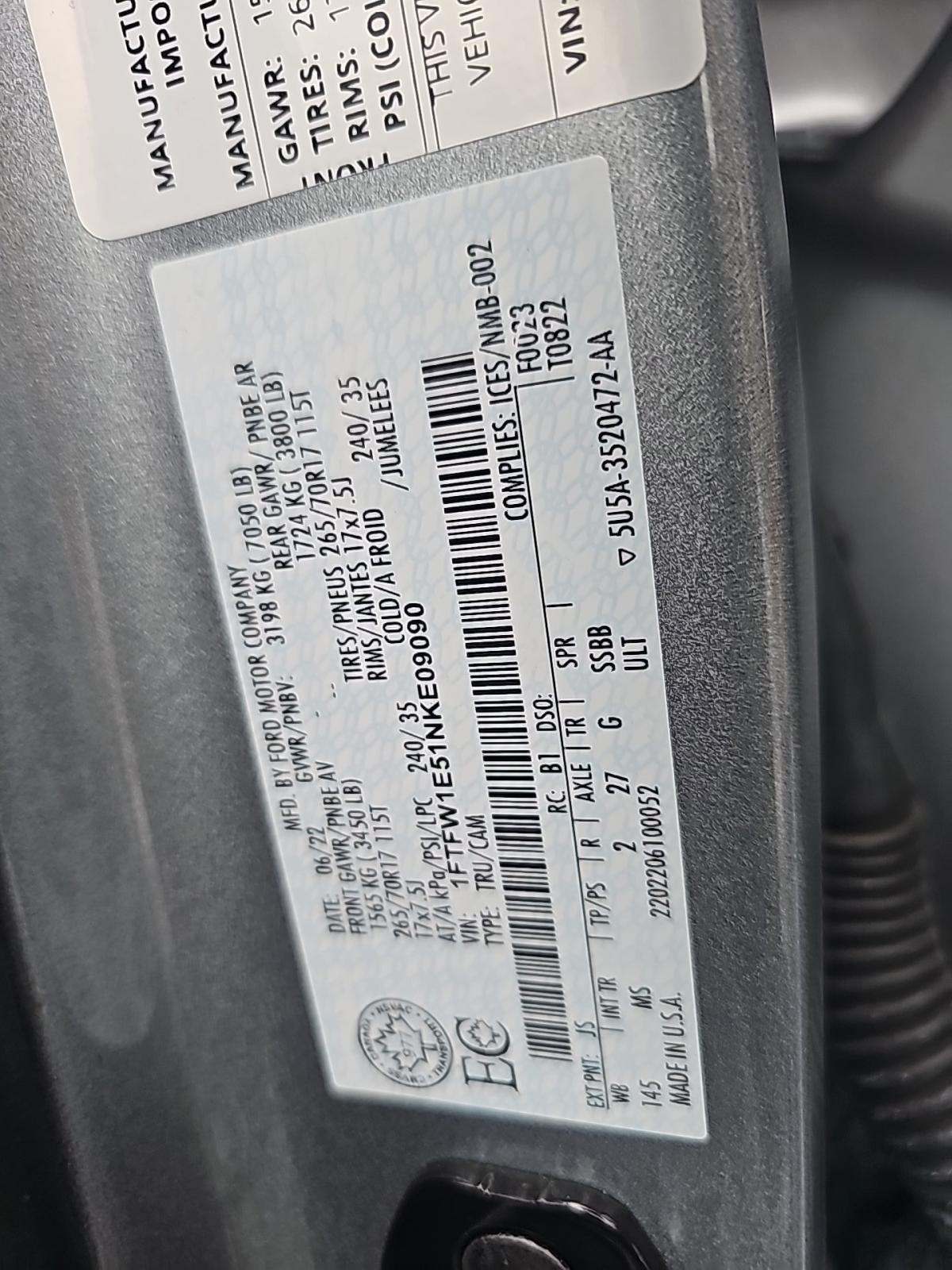 2022 Ford F-150 XLT AWD