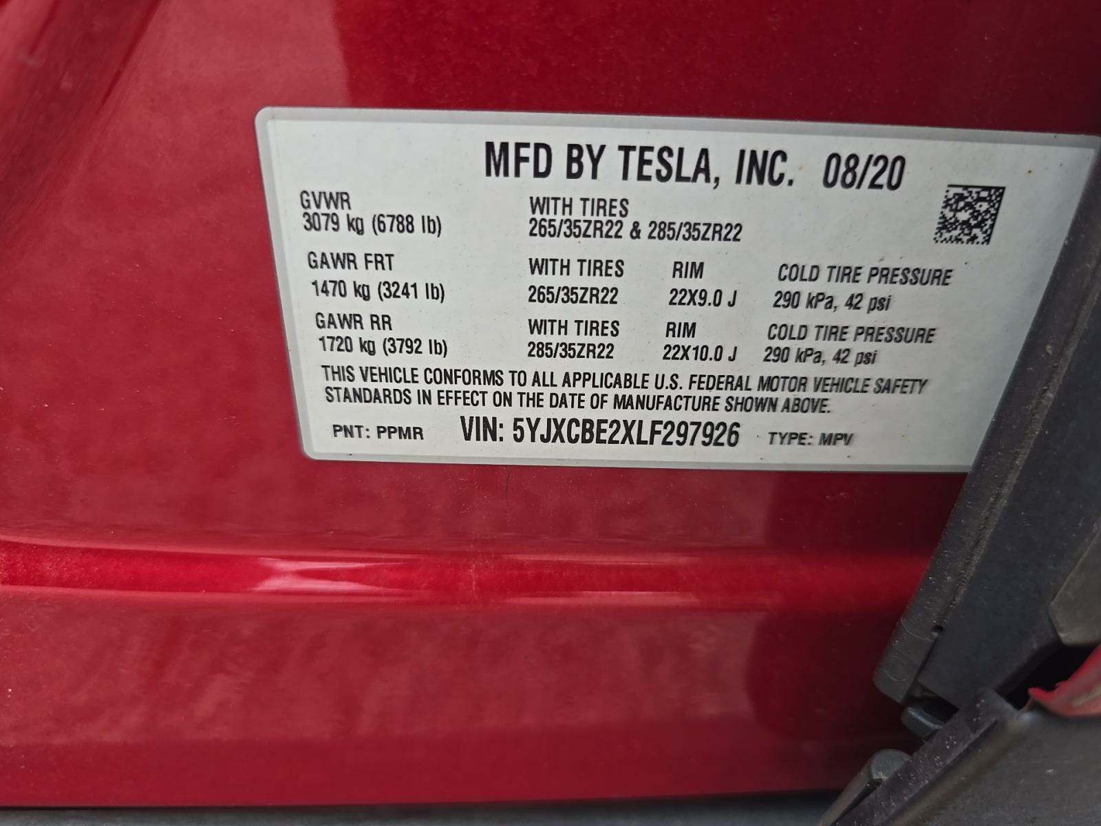 2020 Tesla Model X Long Range Plus AWD