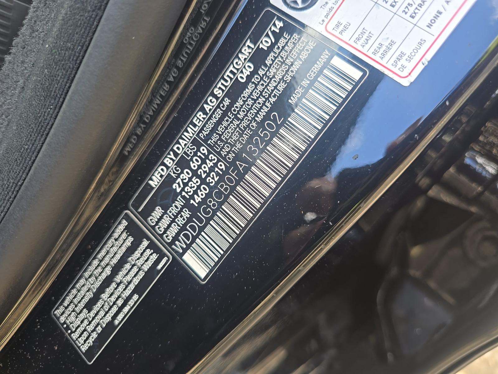 2015 Mercedes-Benz S-Class S 550 RWD