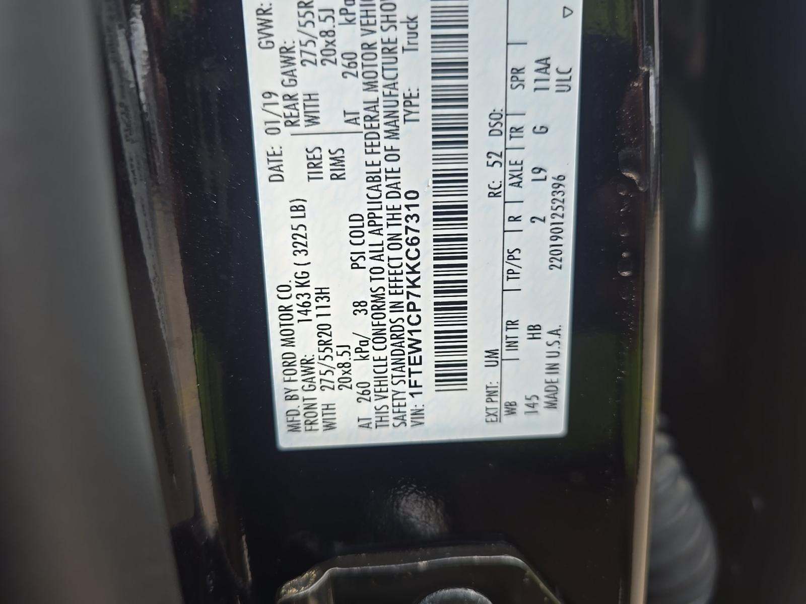 2019 Ford F-150 Lariat RWD