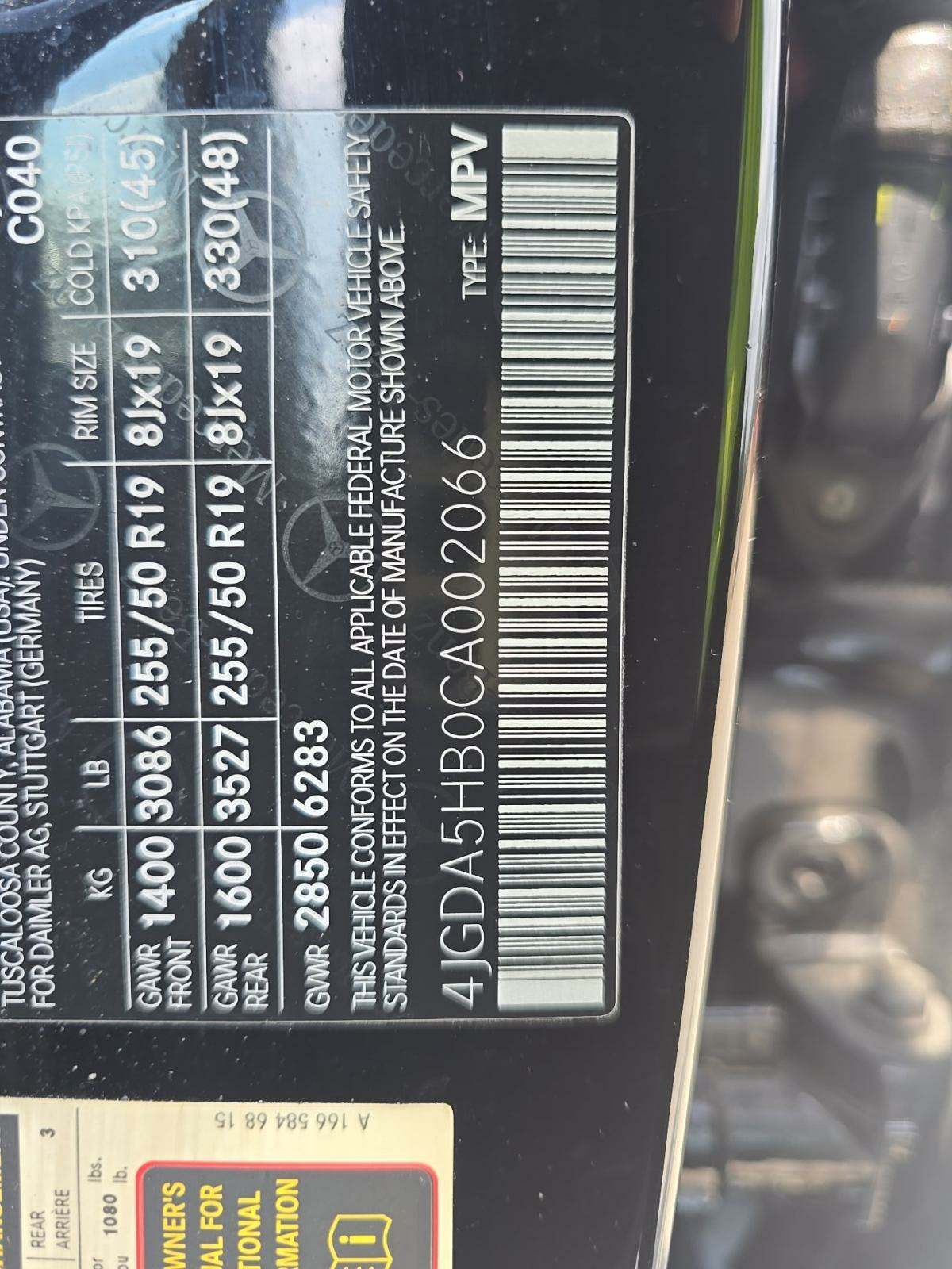 2012 Mercedes-Benz M-Class ML 350 AWD