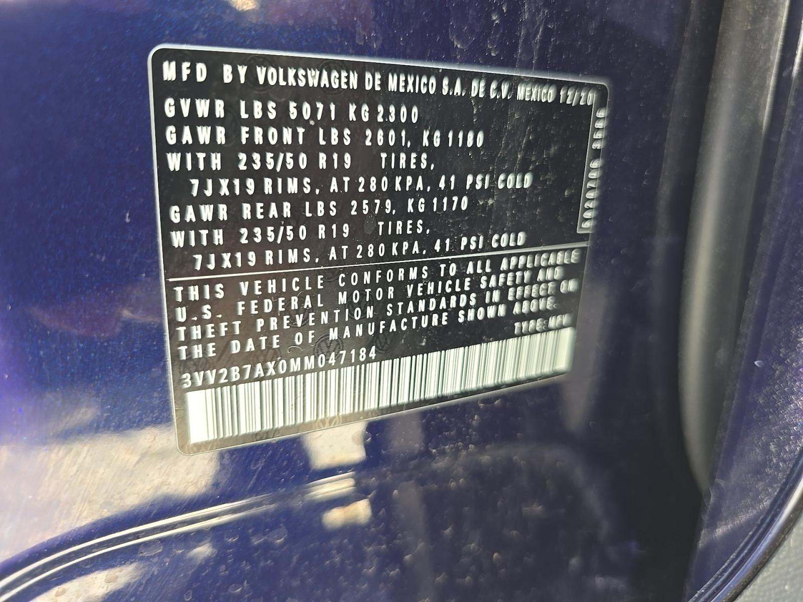 2021 Volkswagen Tiguan 2.0T SE AWD