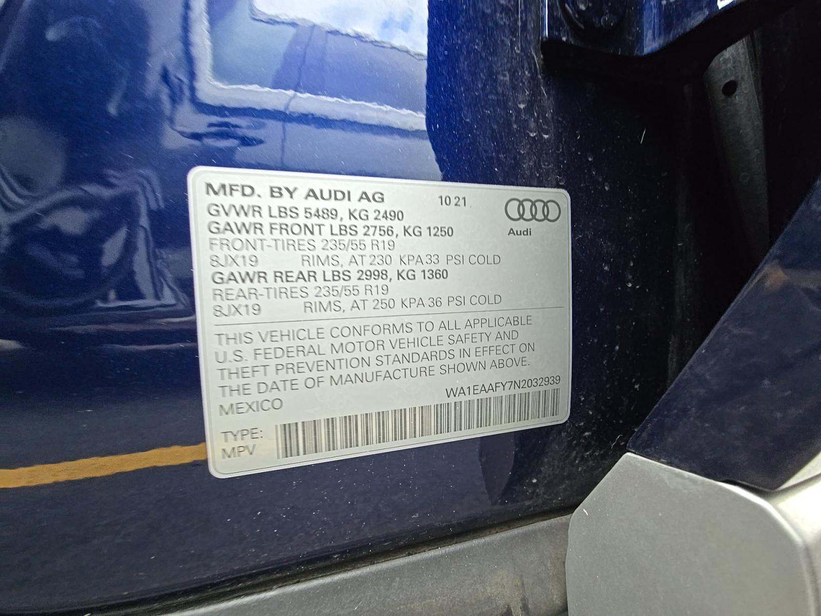 2022 Audi Q5 S line Premium Plus AWD