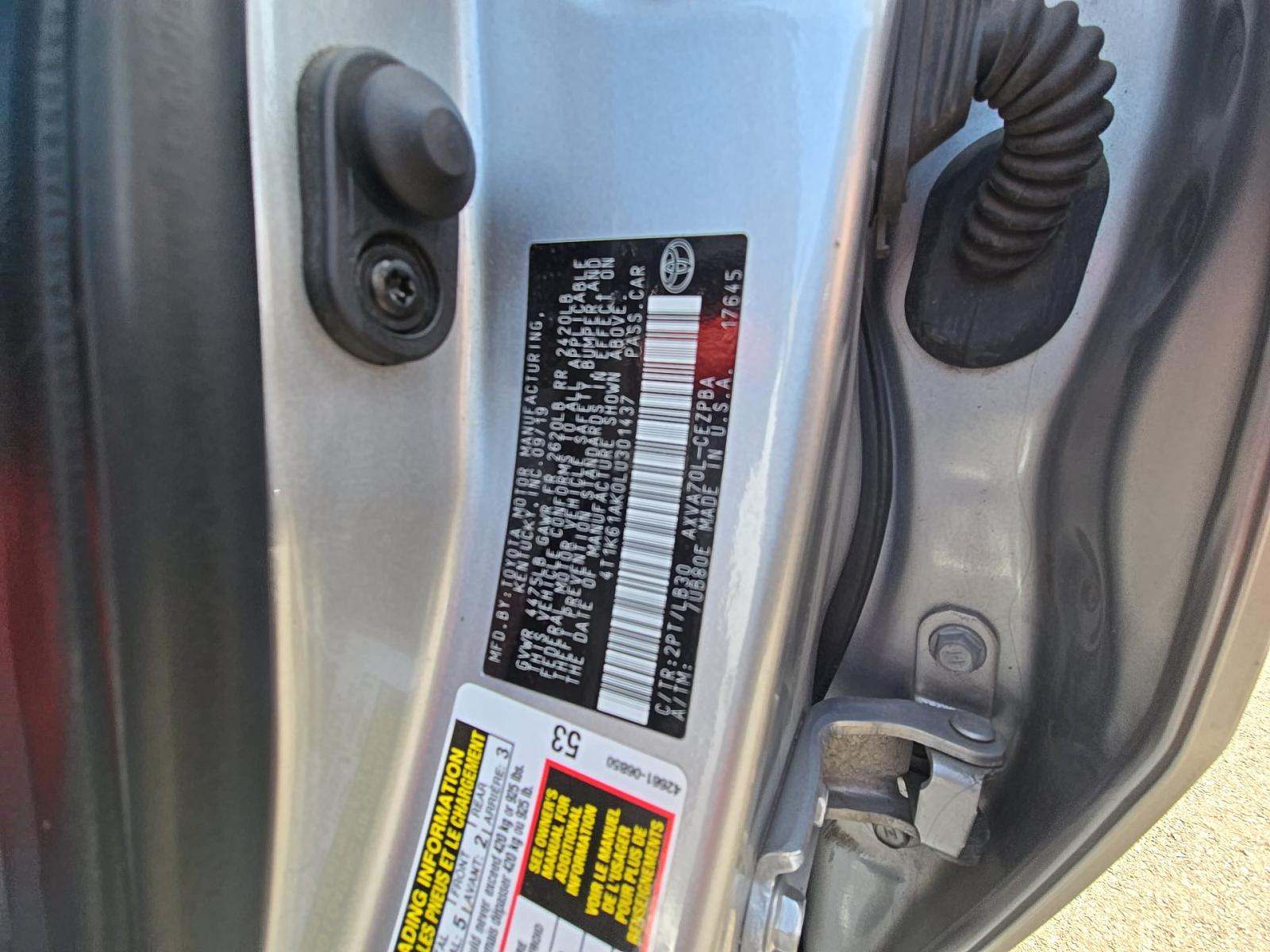 2020 Toyota Camry XSE FWD