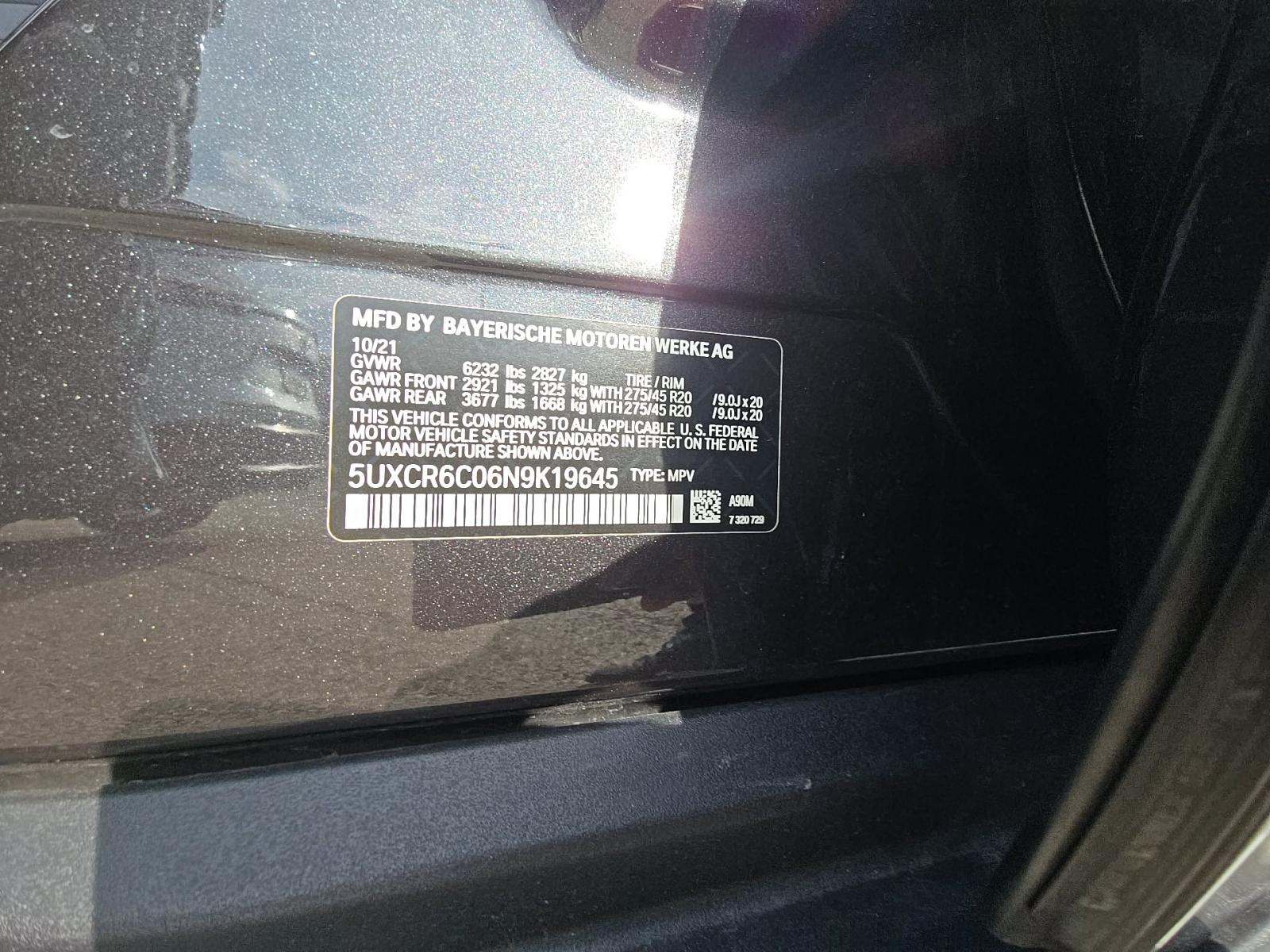 2022 BMW X5 xDrive40i AWD