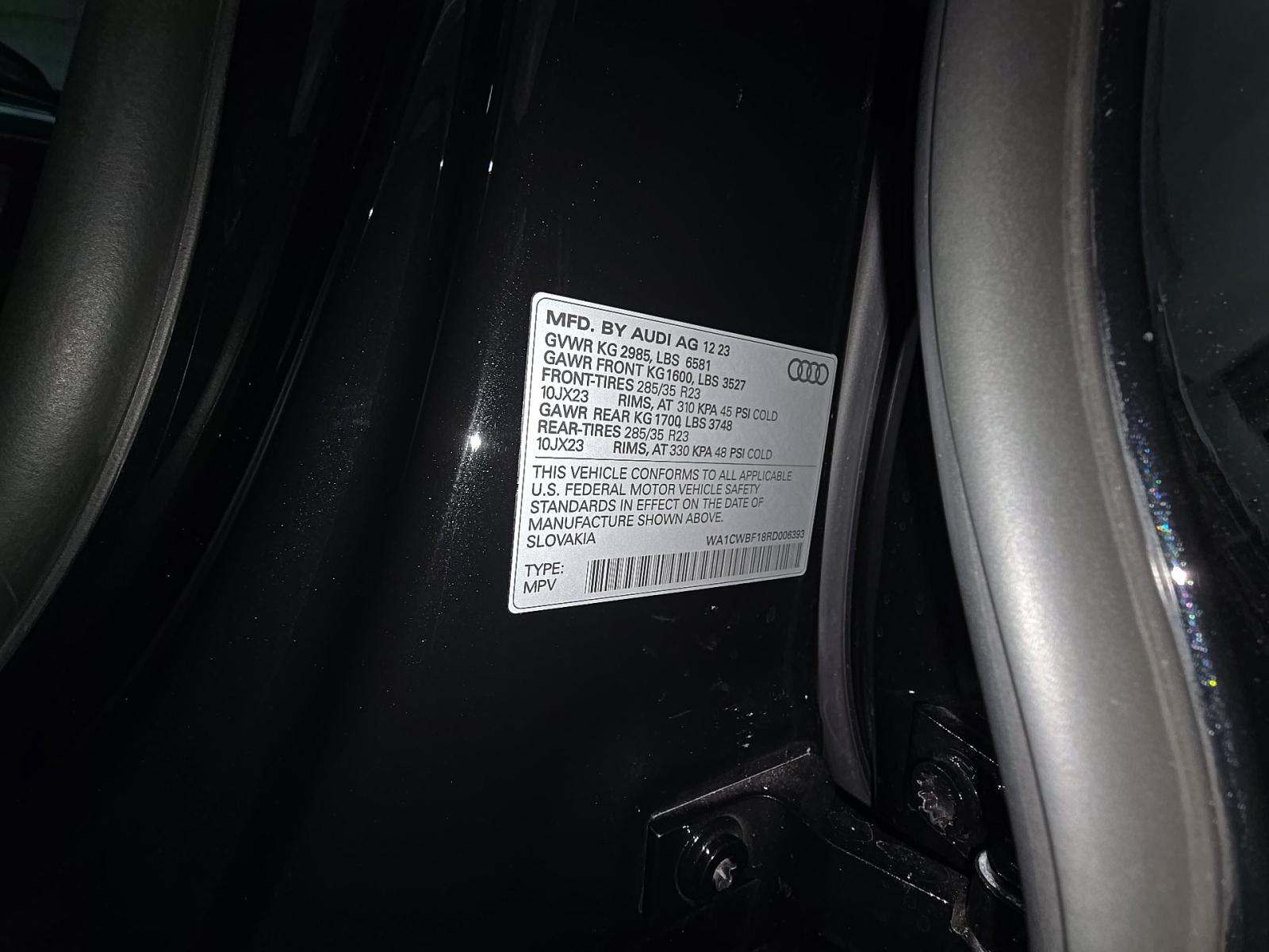 2024 Audi SQ8 Prestige AWD