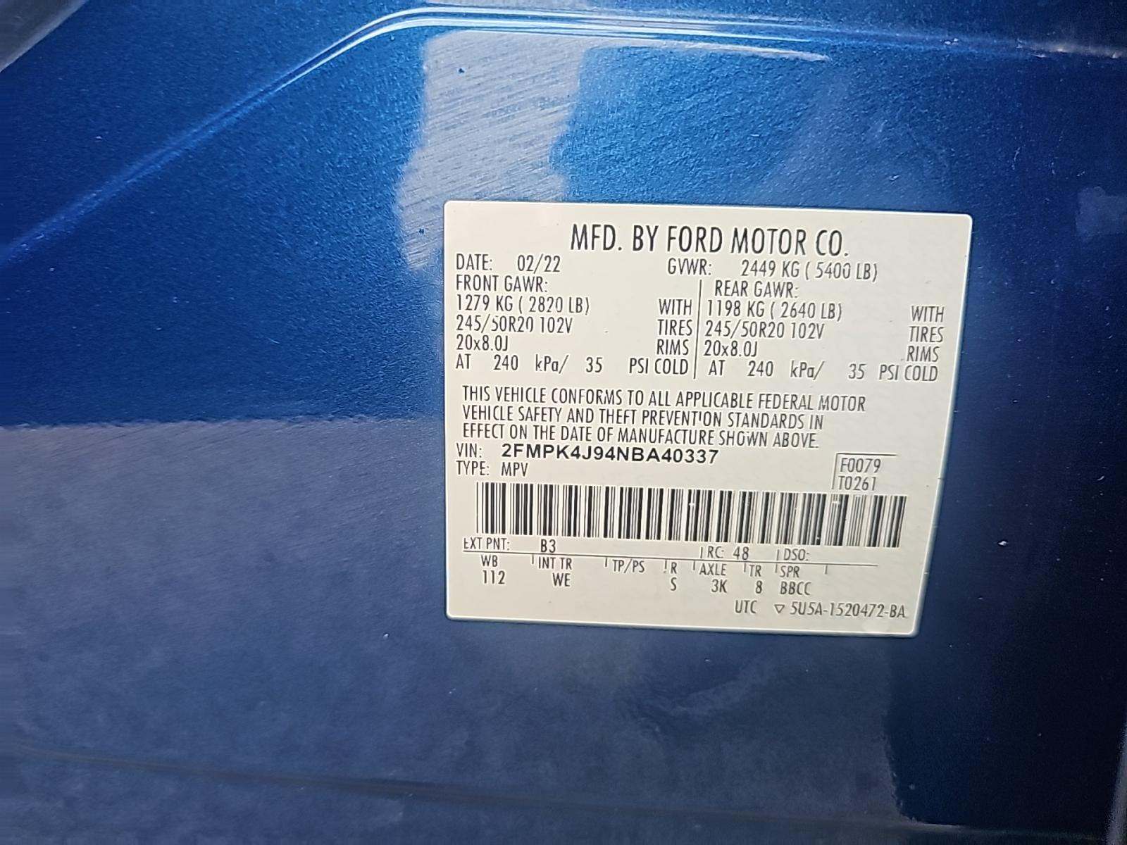 2022 Ford Edge ST-Line AWD