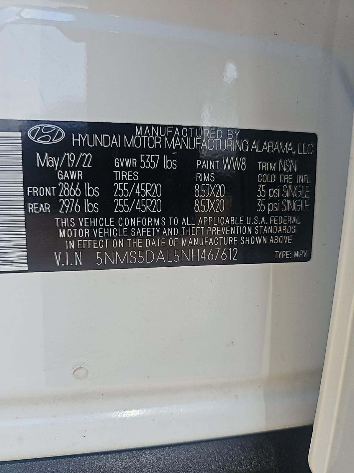 2022 Hyundai Santa Fe Calligraphy AWD