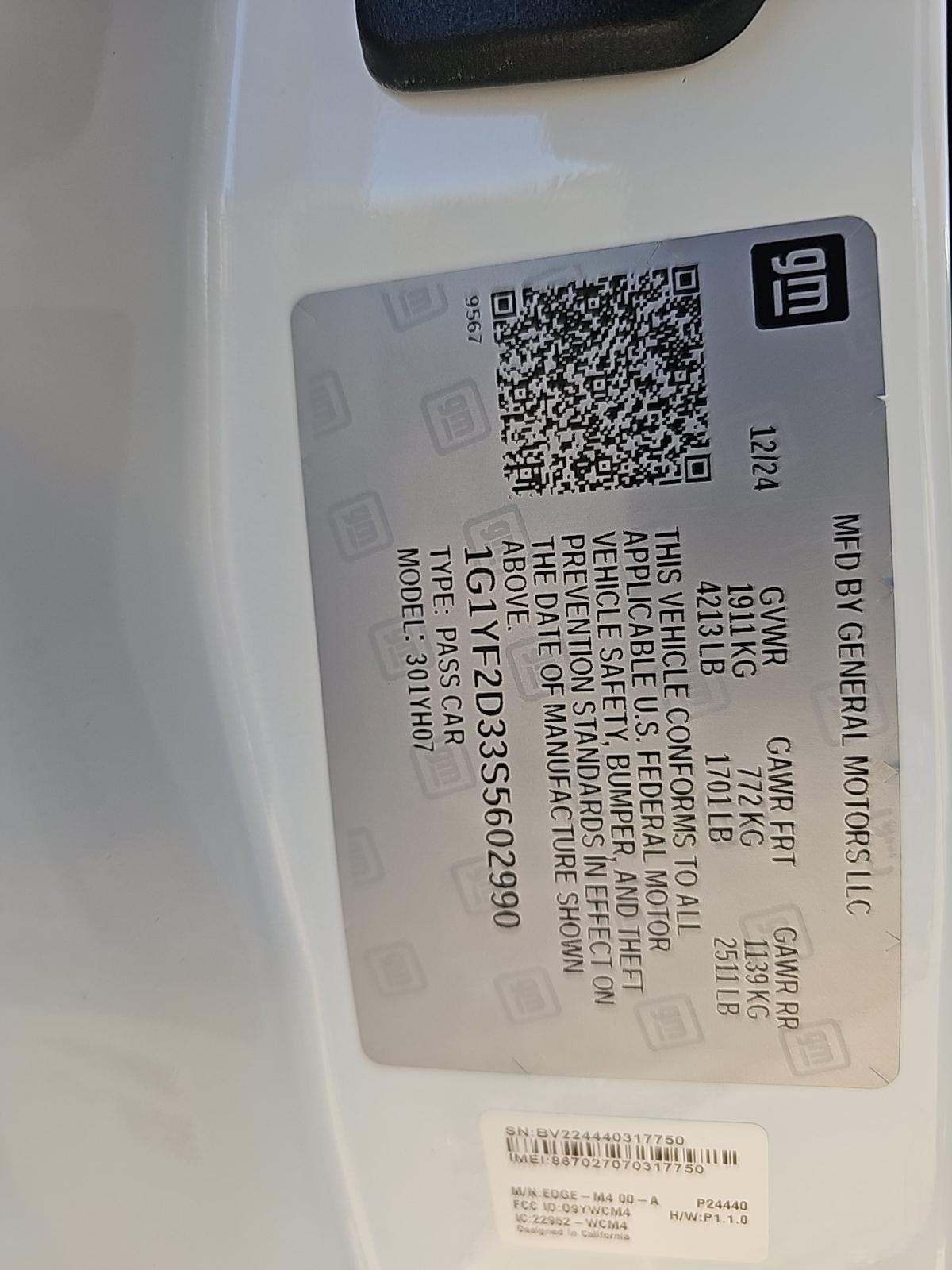 2025 Chevrolet Corvette Z06 RWD