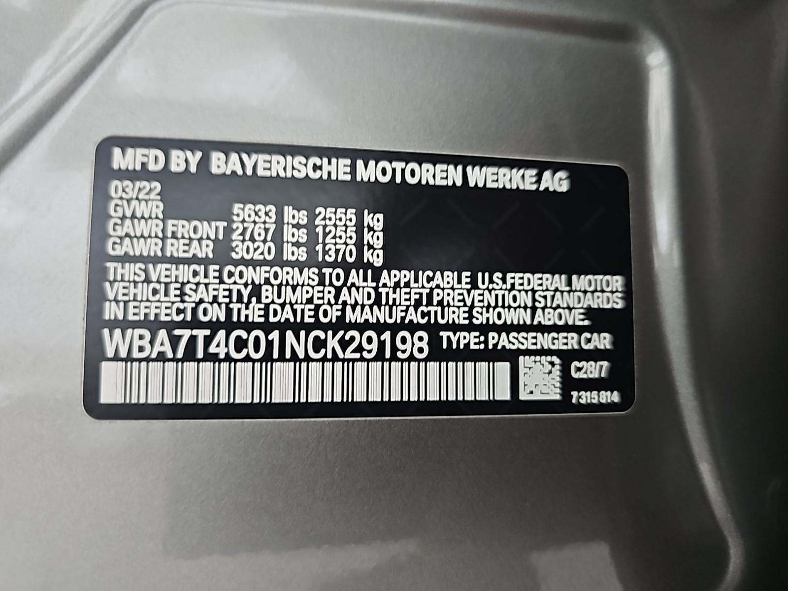 2022 BMW 7 Series 740i xDrive AWD