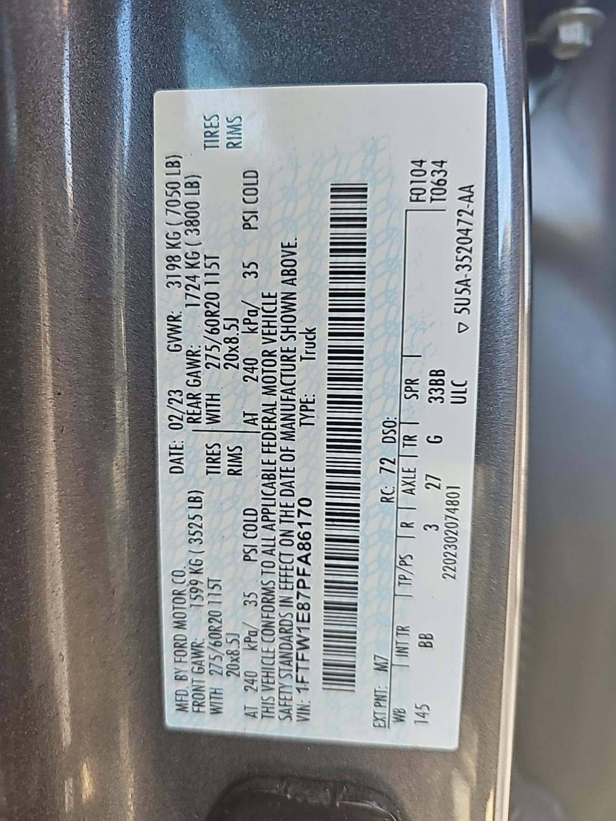 2023 Ford F-150 Platinum AWD