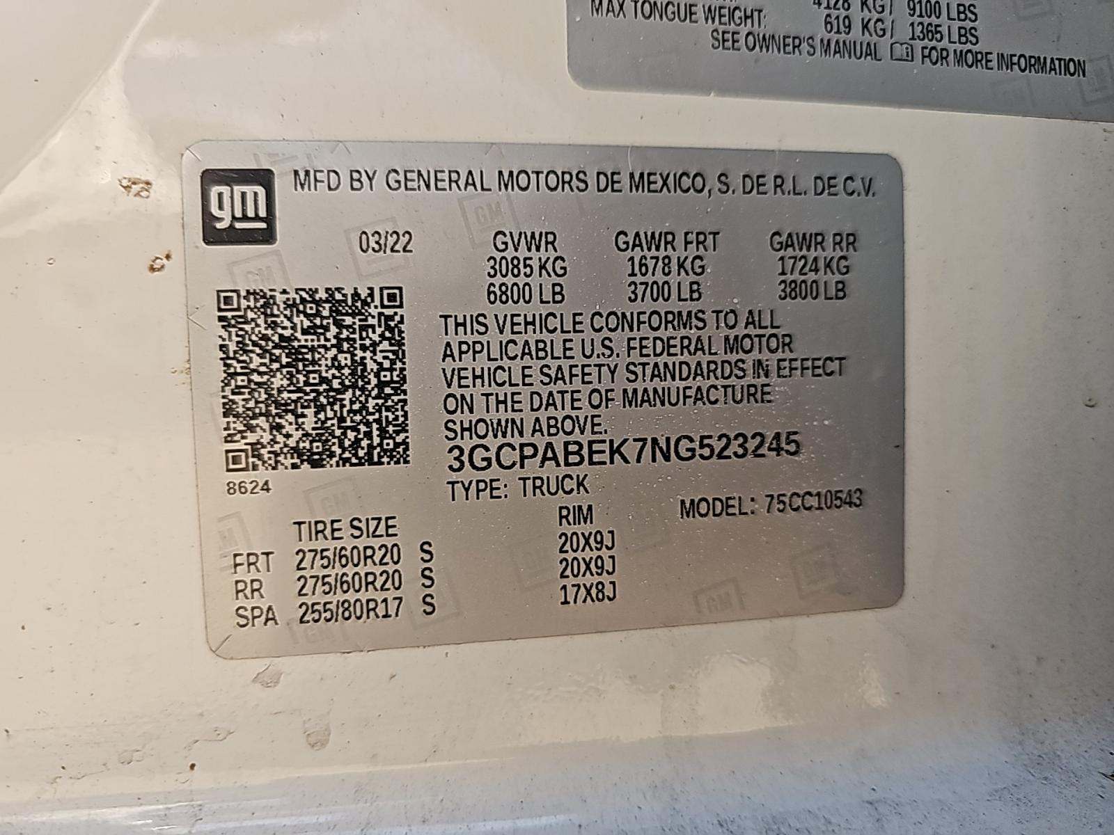 2022 Chevrolet Silverado 1500 Custom RWD