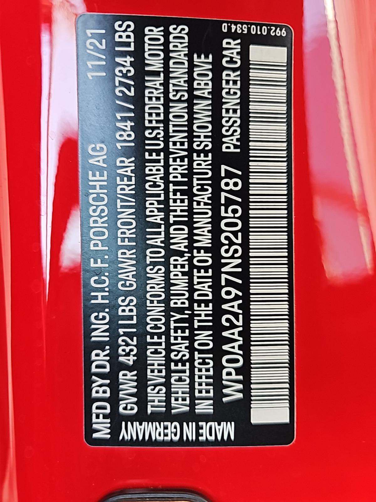 2022 Porsche 911 Carrera RWD