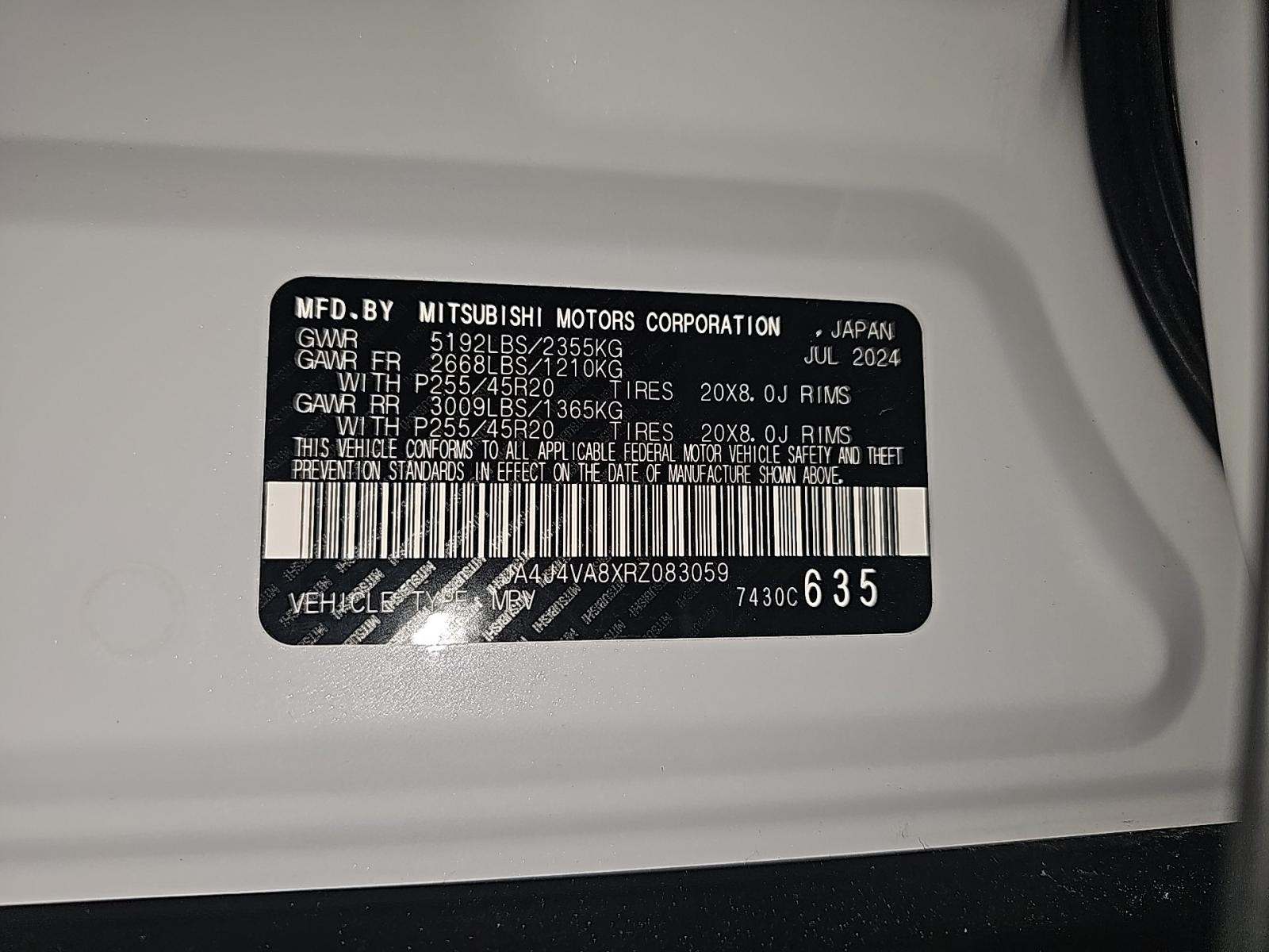 2024 Mitsubishi Outlander SE Ralliart AWD